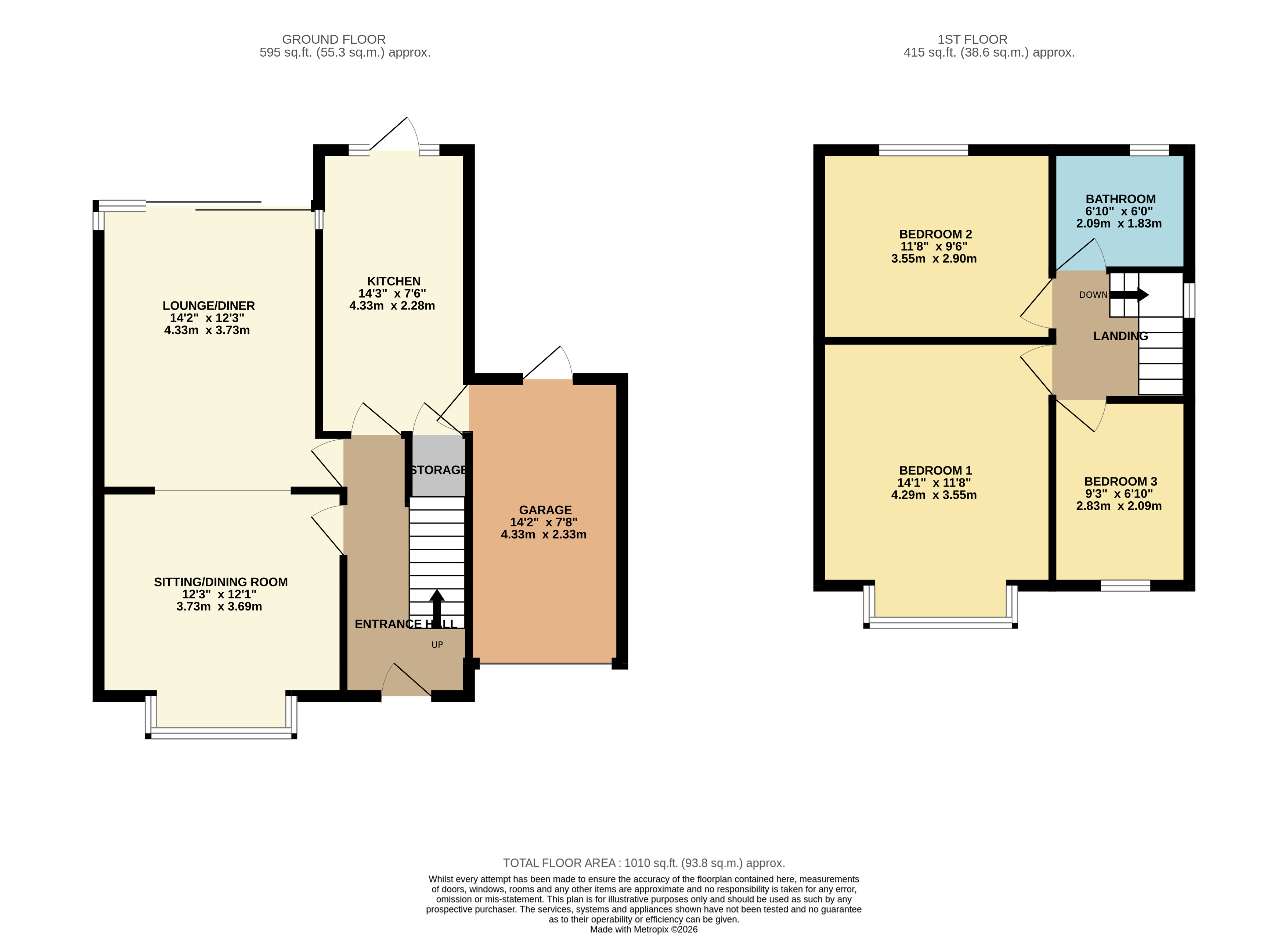 136, Ashworth Lane, Bolton floorplan