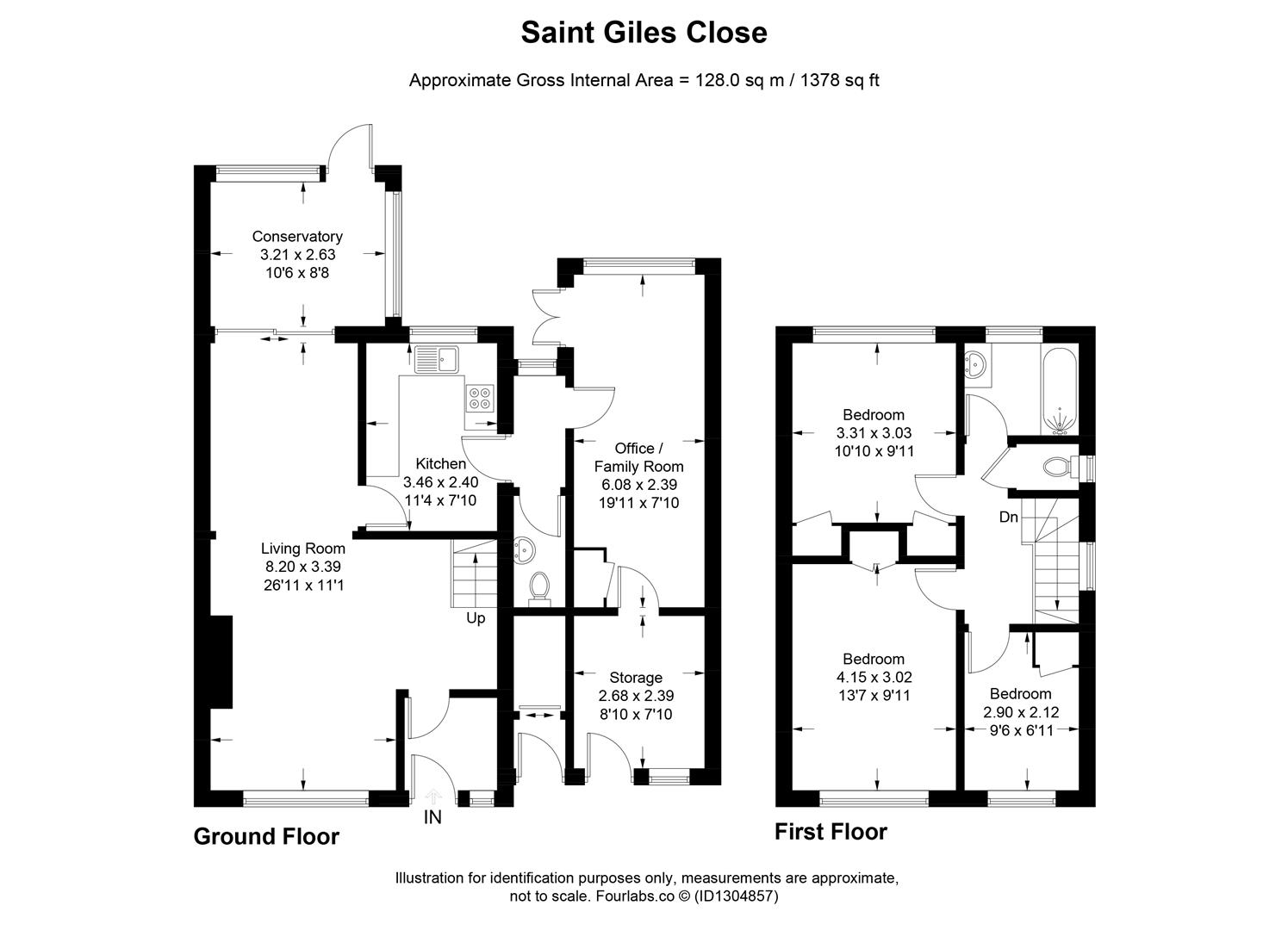 23, St. Giles Close, Shoreham-By-Sea floorplan