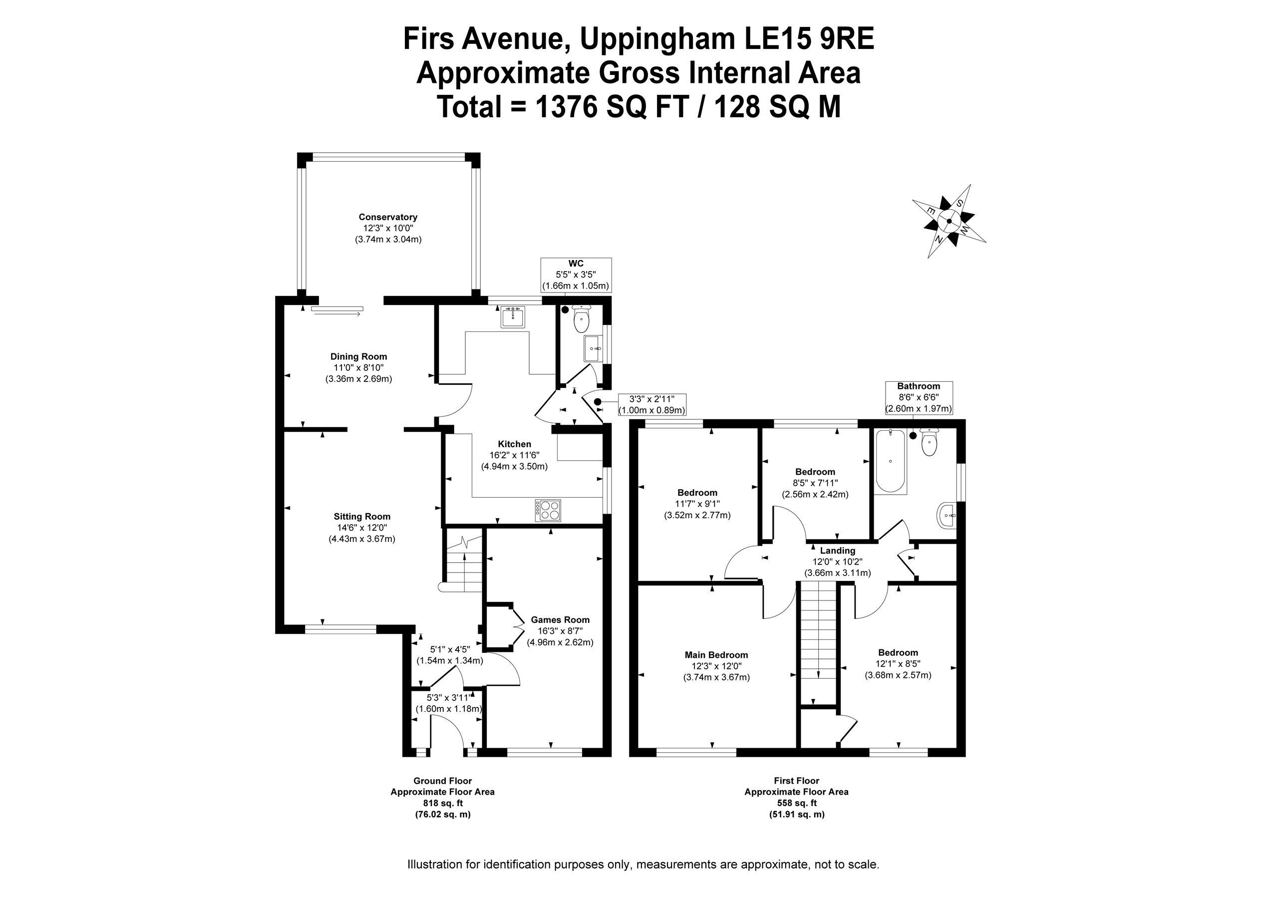 2, Firs Avenue, Oakham floorplan