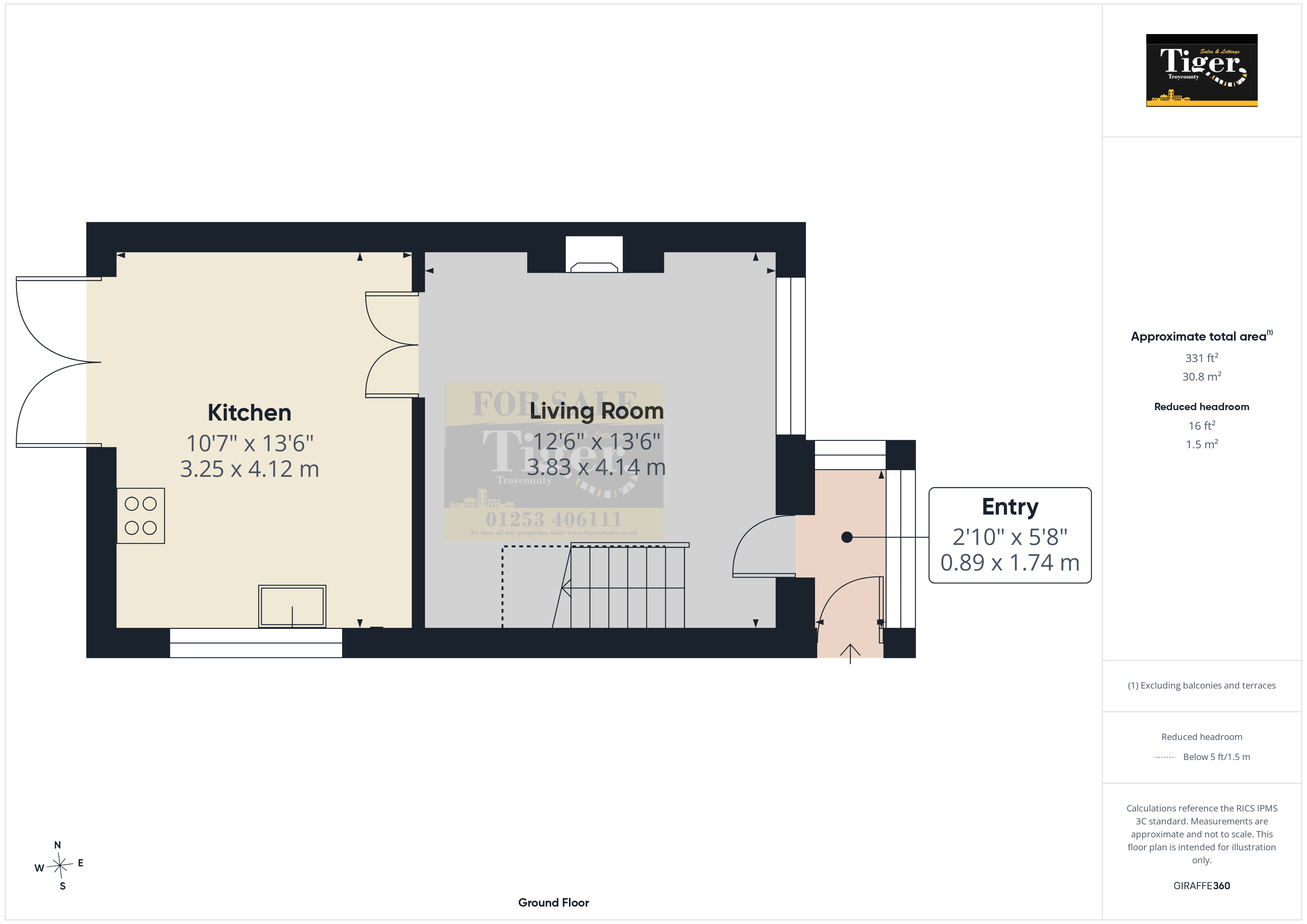 16a, George Avenue, Blackpool floorplan