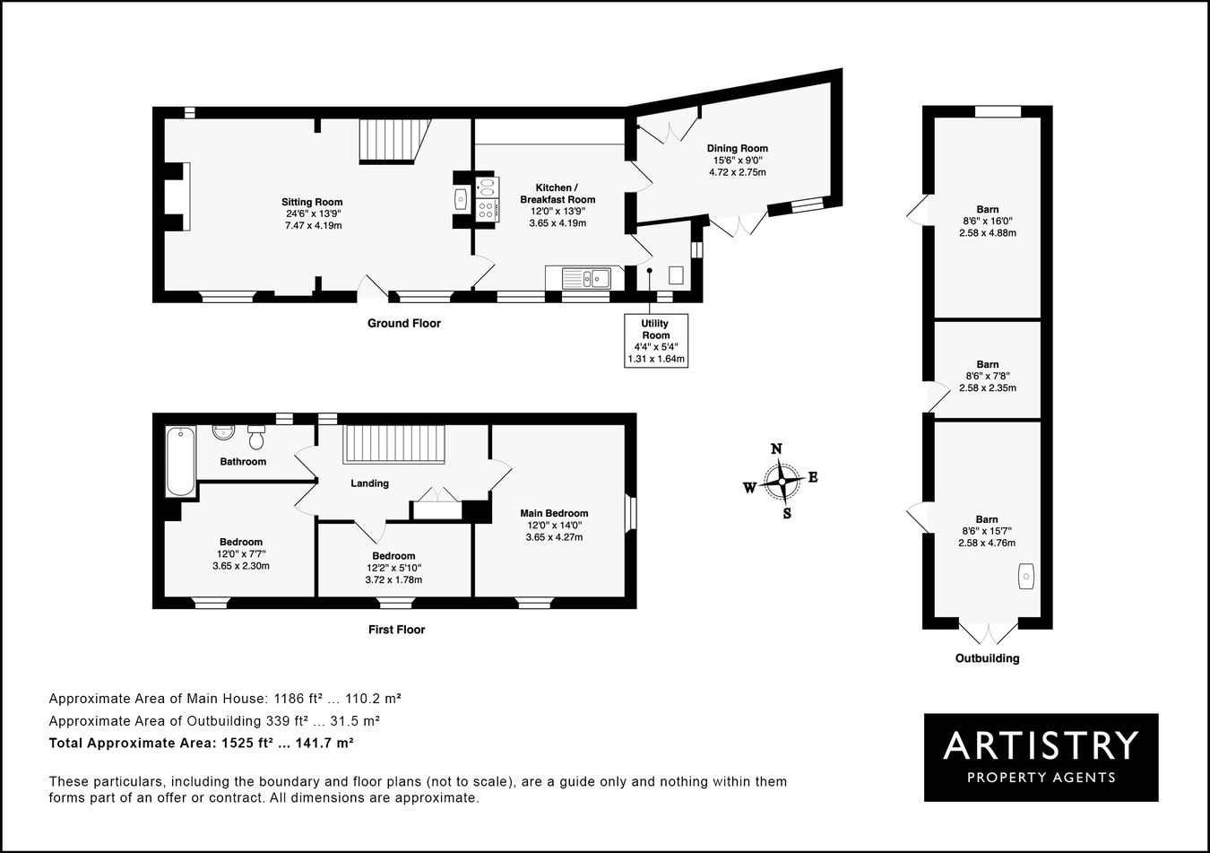 5, River Row, Mill Lane, Pavenham, Bedfordshire floorplan
