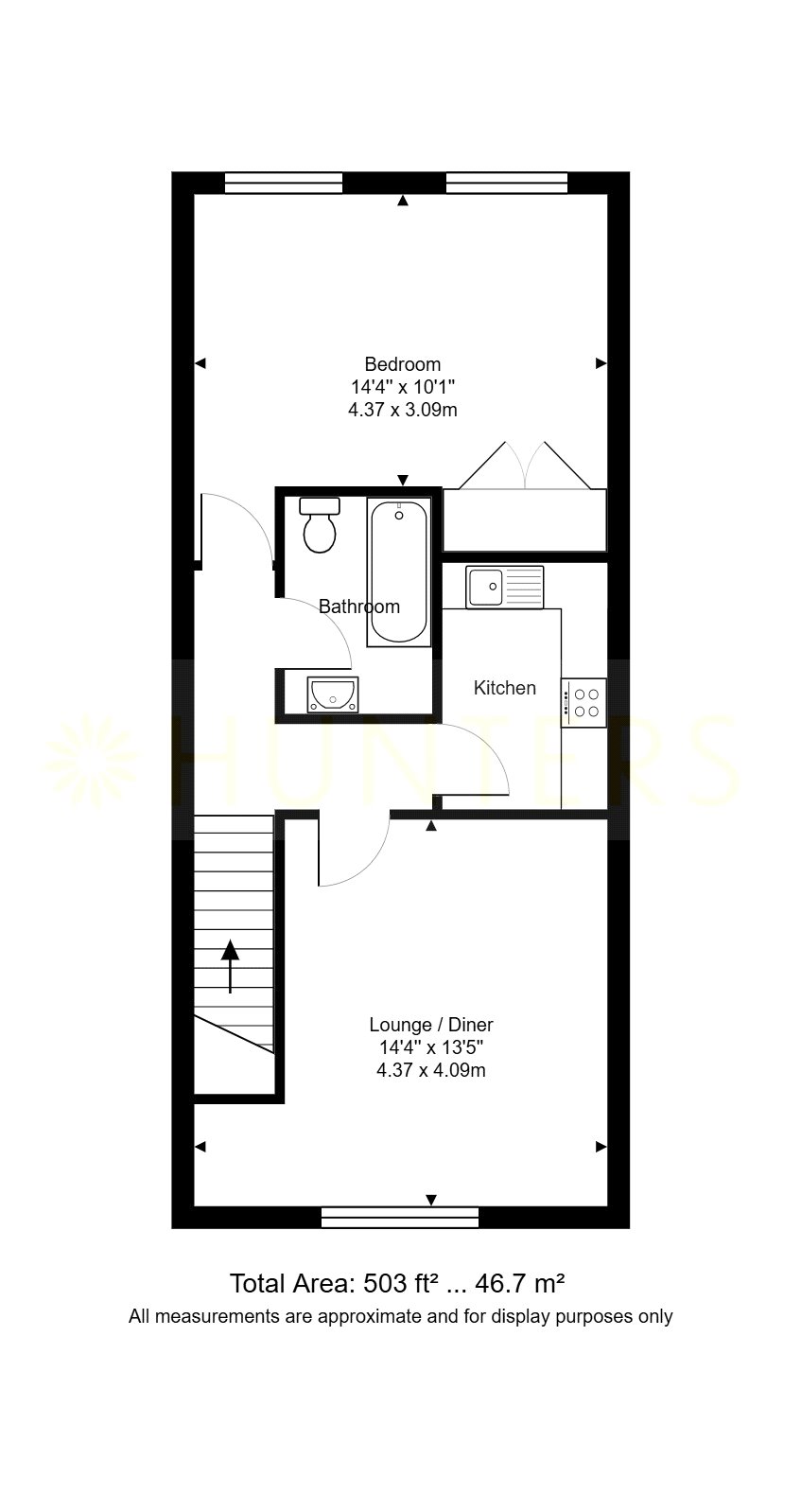 Flat 2, 9 Station Cottages,, Station Approach West, West Sussex floorplan