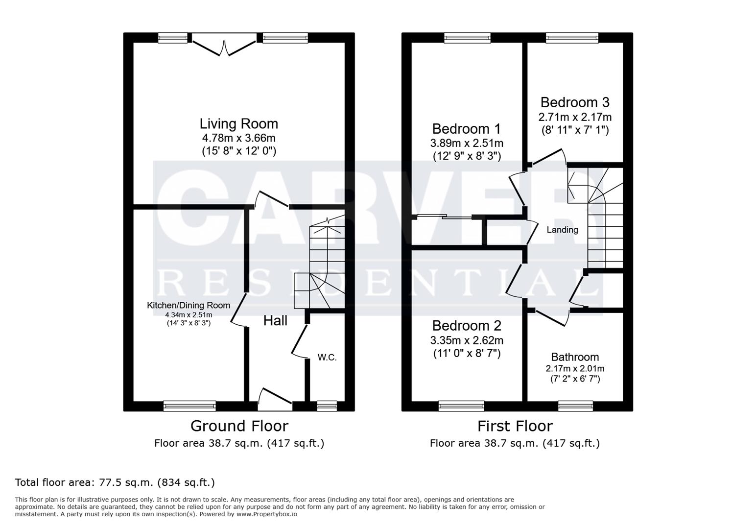 11, Clover Court, Newton Aycliffe floorplan