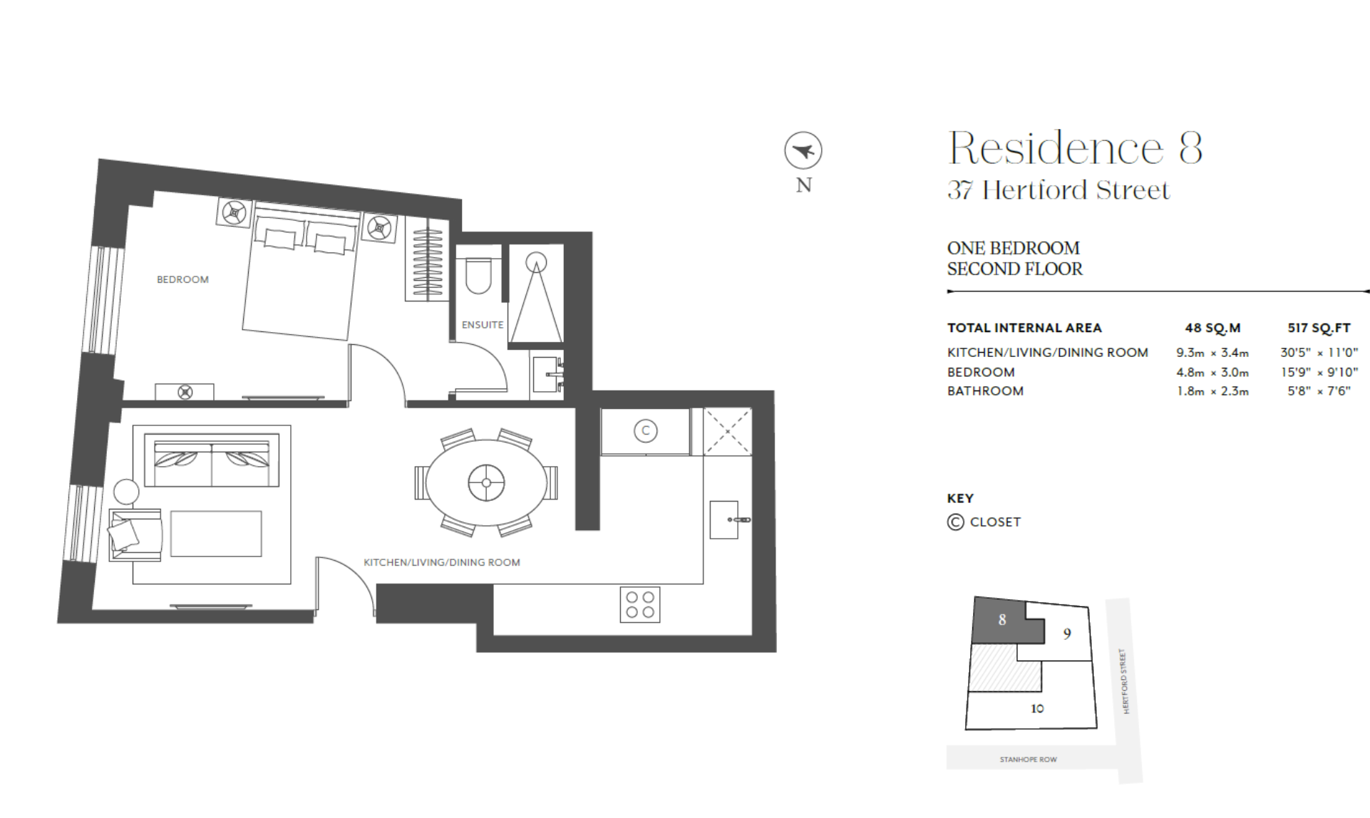 36 & 37 Hertford Street Residences, Hertford Street, London floorplan