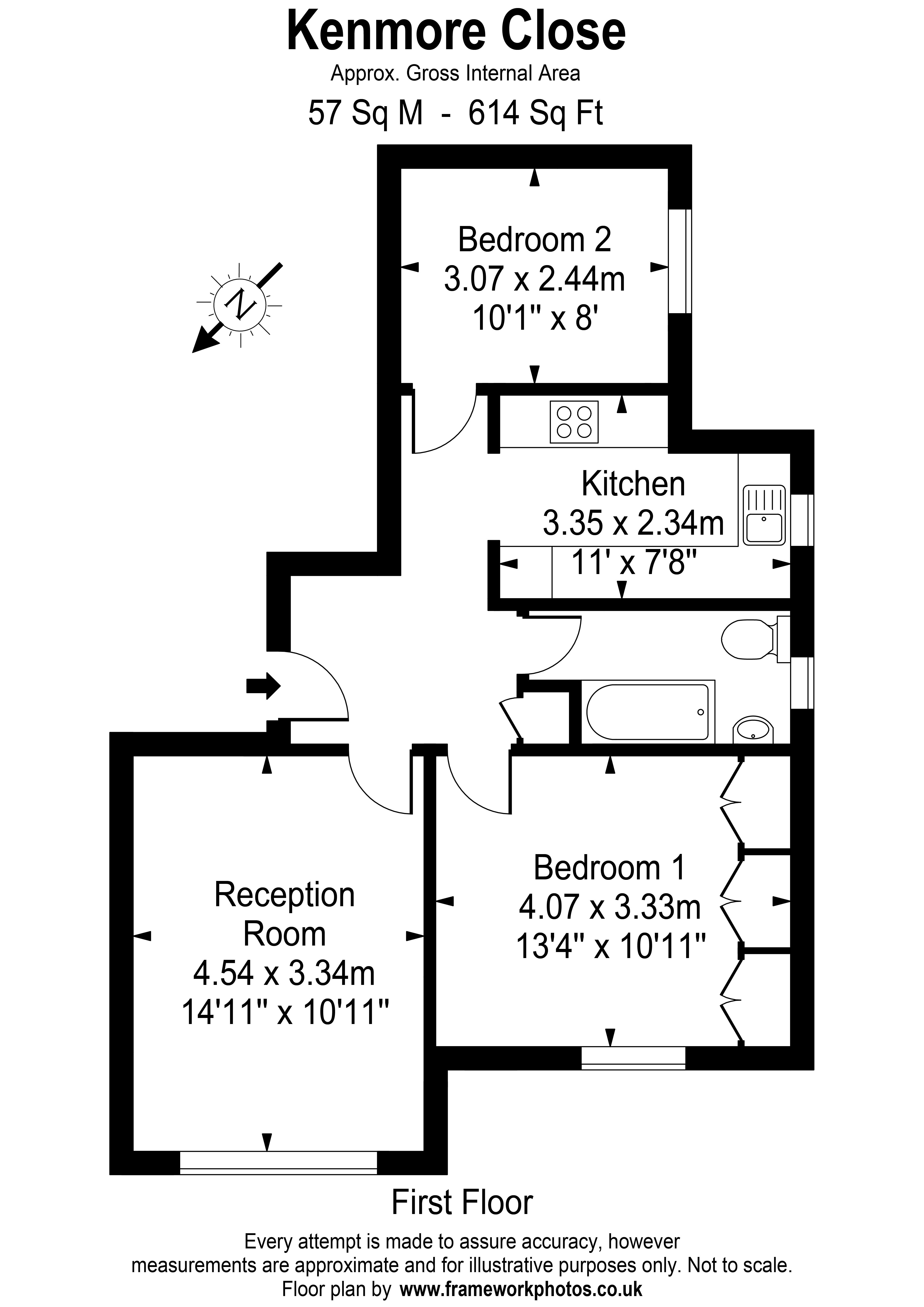 Kenmore Close, Kent Road, Richmond floorplan