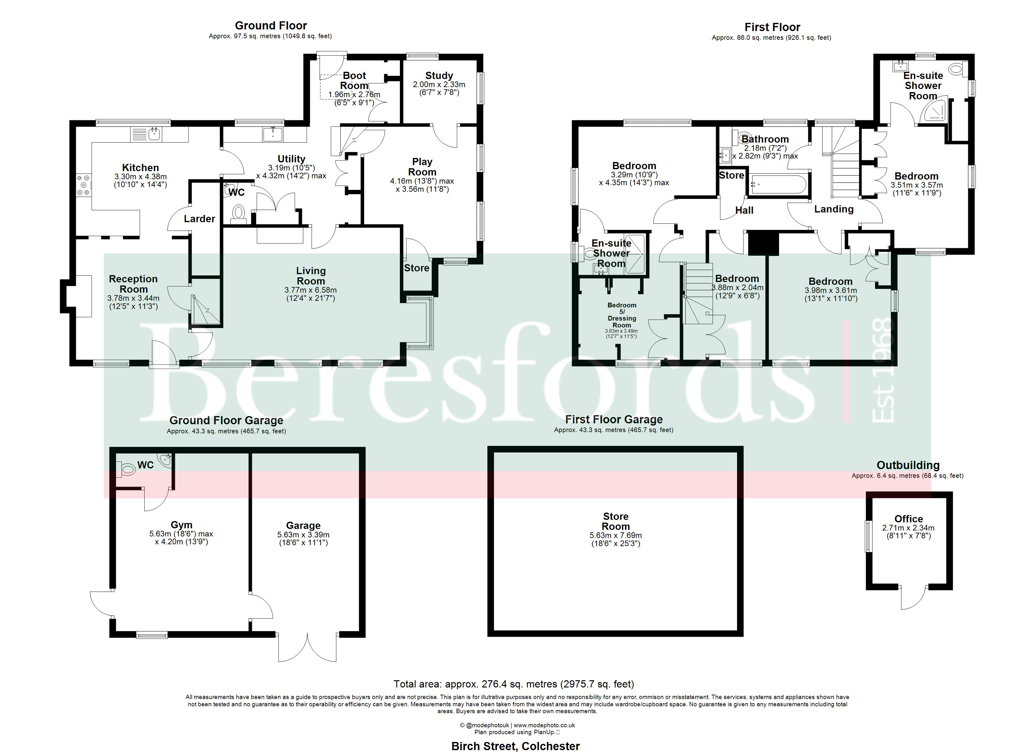 1 Hollington Row,, Birch Street, Colchester floorplan