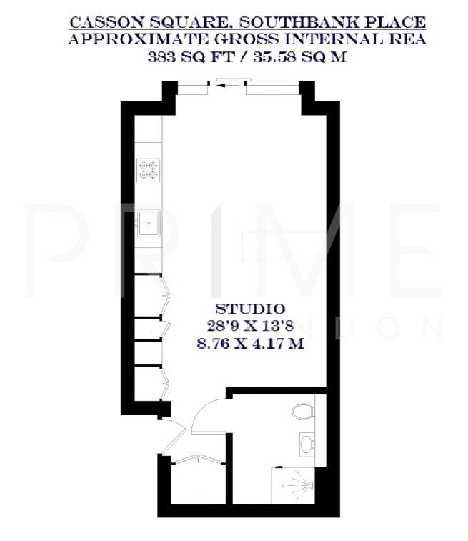 908, One Casson Square, Southbank Place floorplan