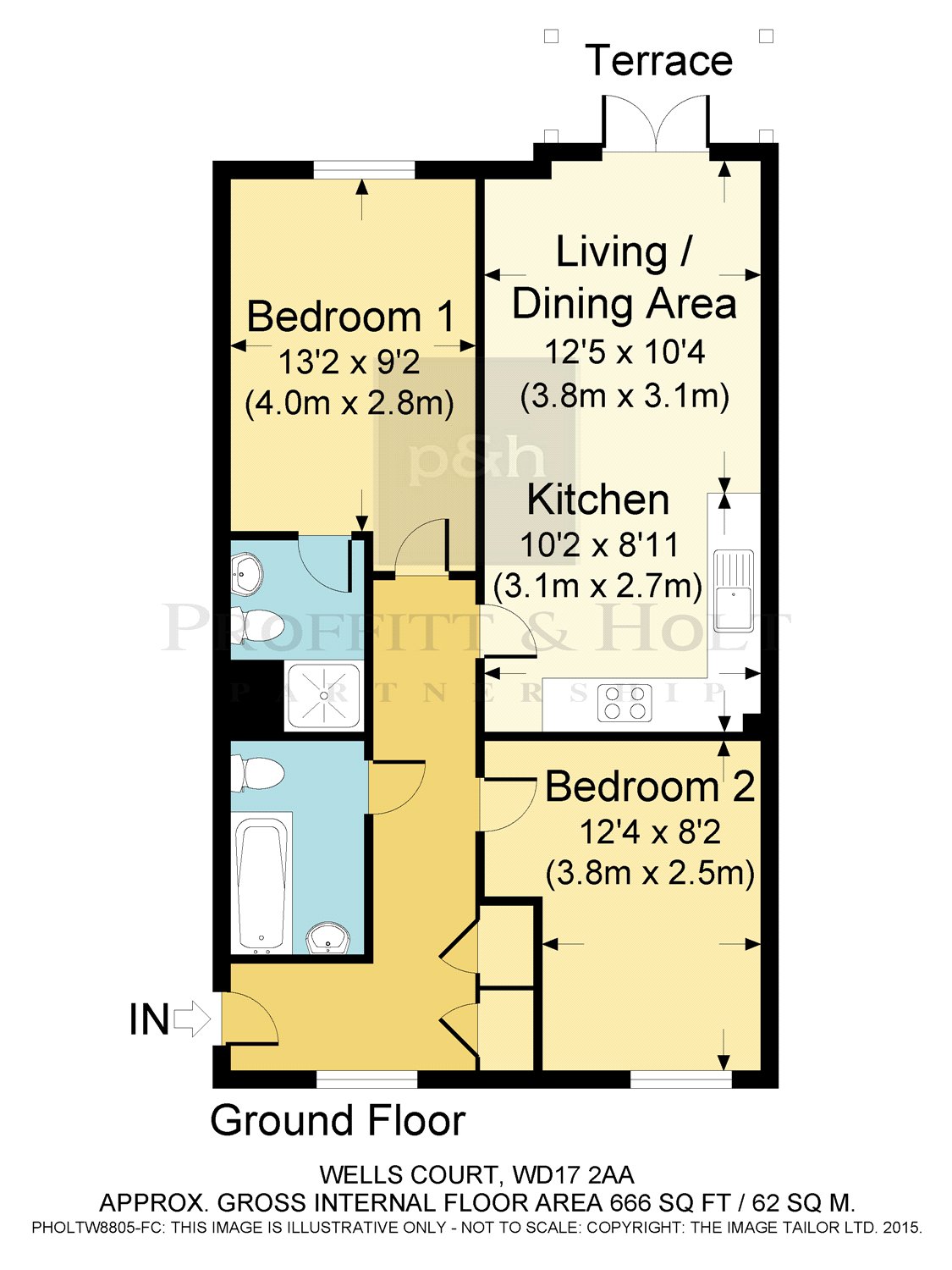 2 Bedrooms Flat to rent in Pumphouse Crescent, Watford WD17