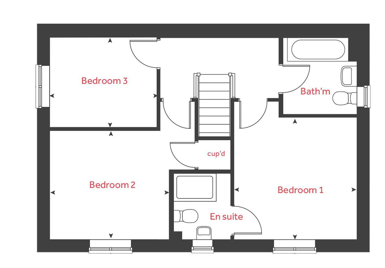"The Becket" at Sephton Drive, Longford, Coventry CV6, 3 bedroom semi