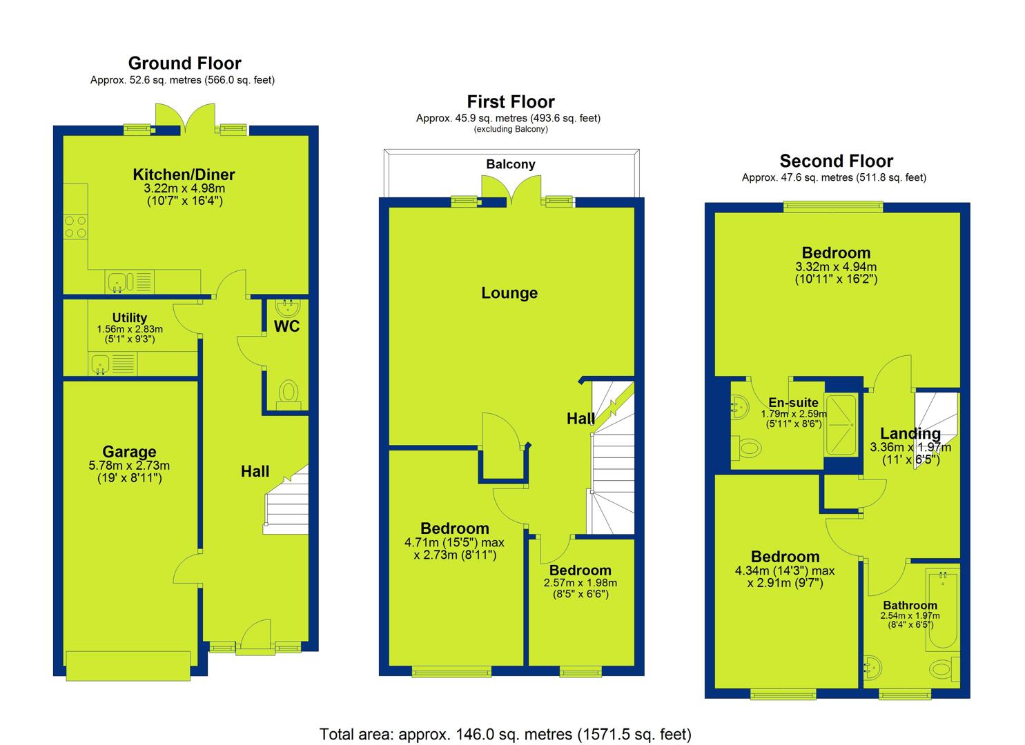 11, Park Wharf, Nottingham floorplan