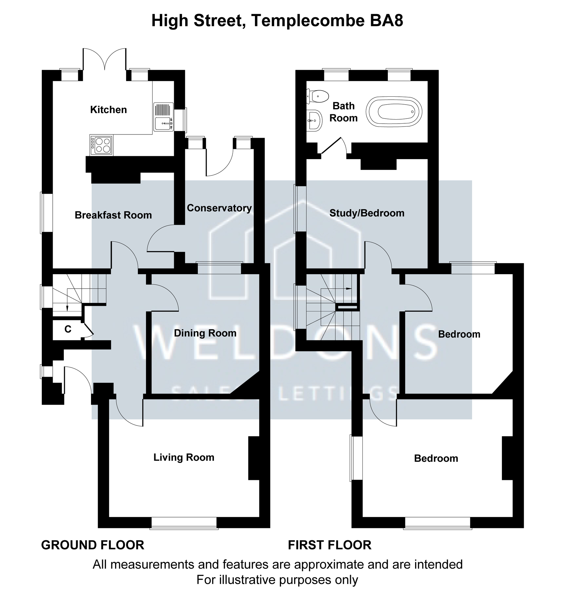 SunnySide, High Street, Henstridge floorplan
