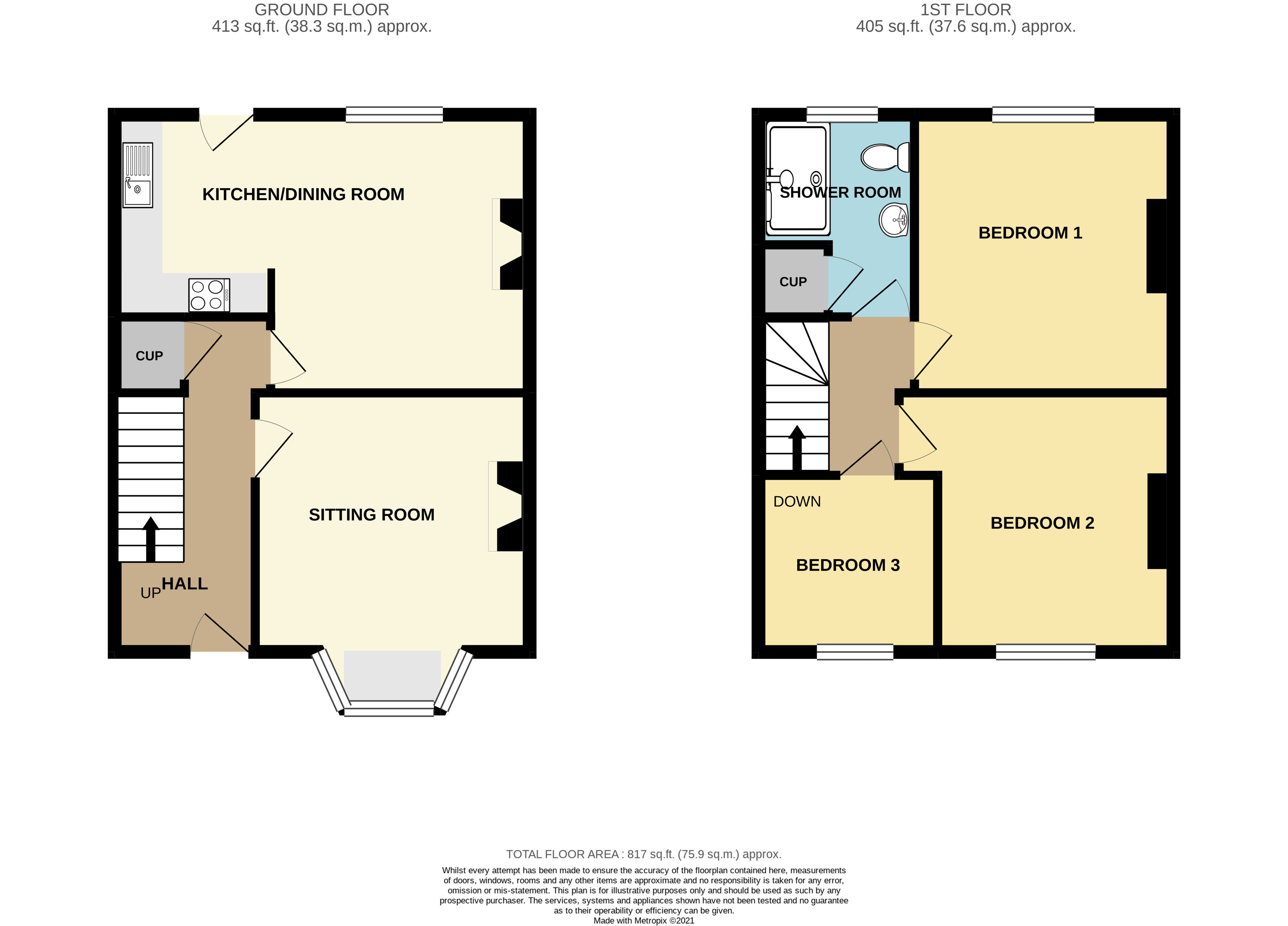 12, Hopcott Terrace, Minehead floorplan