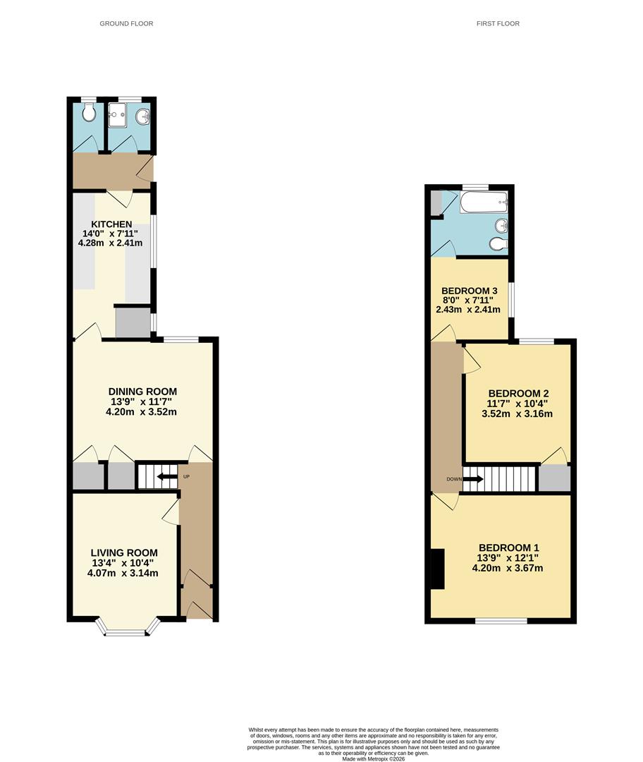 206, Bath Road, Worcester floorplan