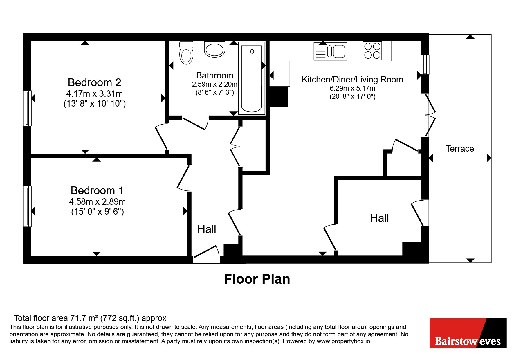 4, Morden Apartments, 1, Haven Road, Rainham floorplan