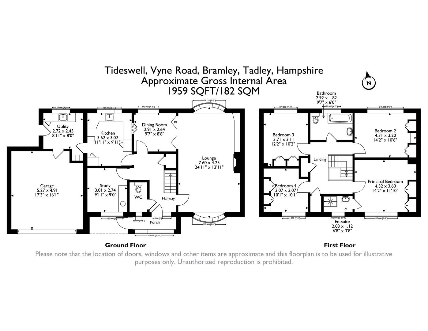 Tideswell, Vyne Road, Tadley floorplan