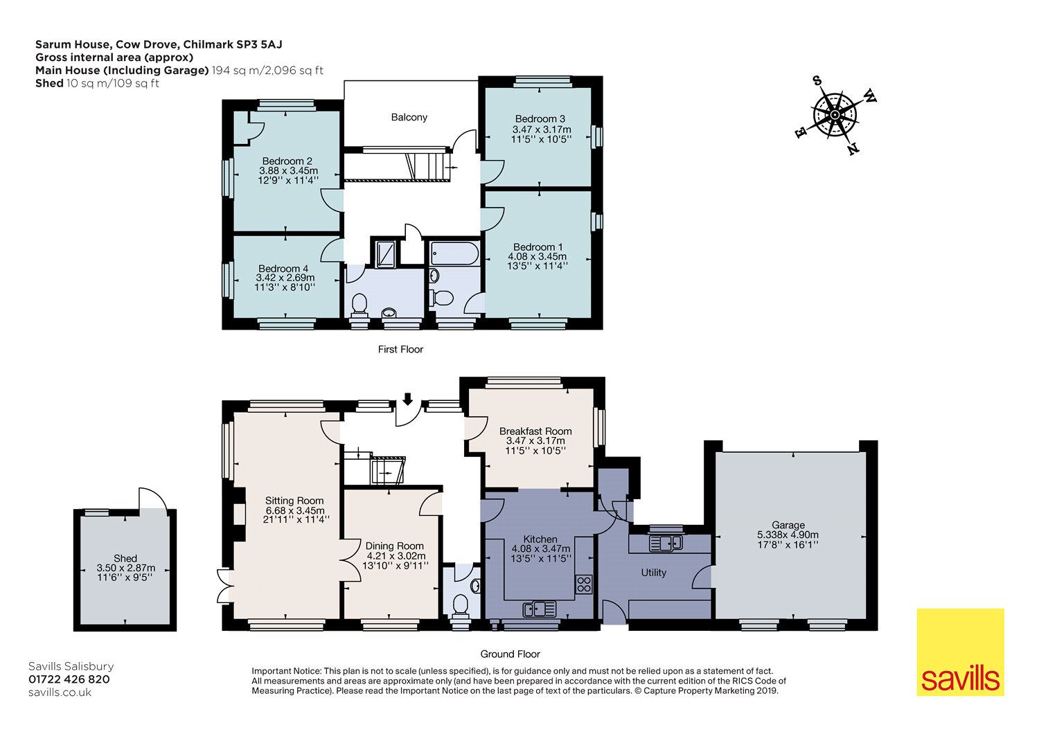 4 bed detached house for sale in Cow Drove, Chilmark, Salisbury