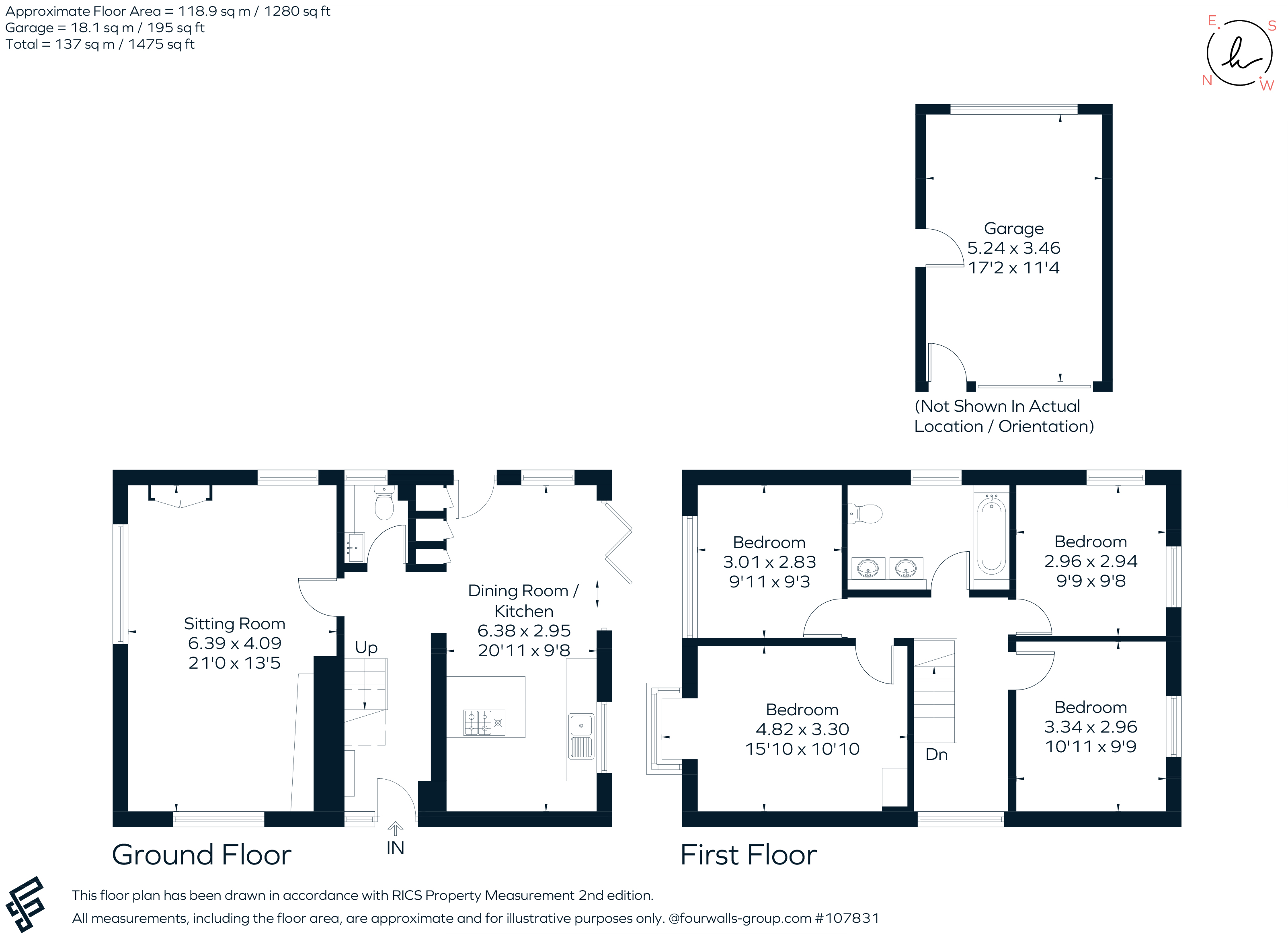 12, Clover Close, Oxford floorplan