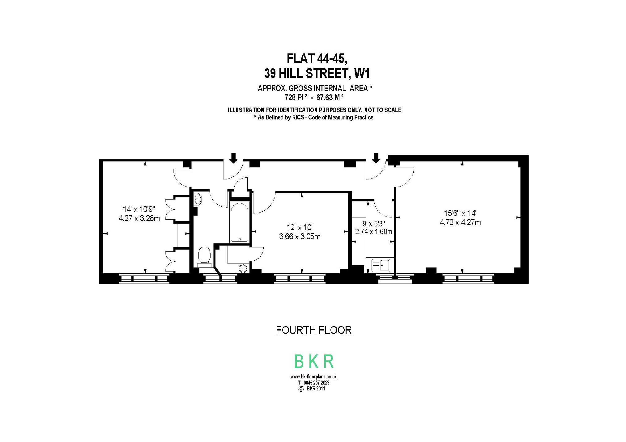 2 Bedrooms Flat to rent in Hill Street, London W1J