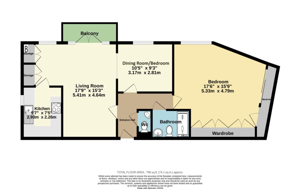 Flat 21, Bierce Court, 1, Lyell Road, Kent floorplan