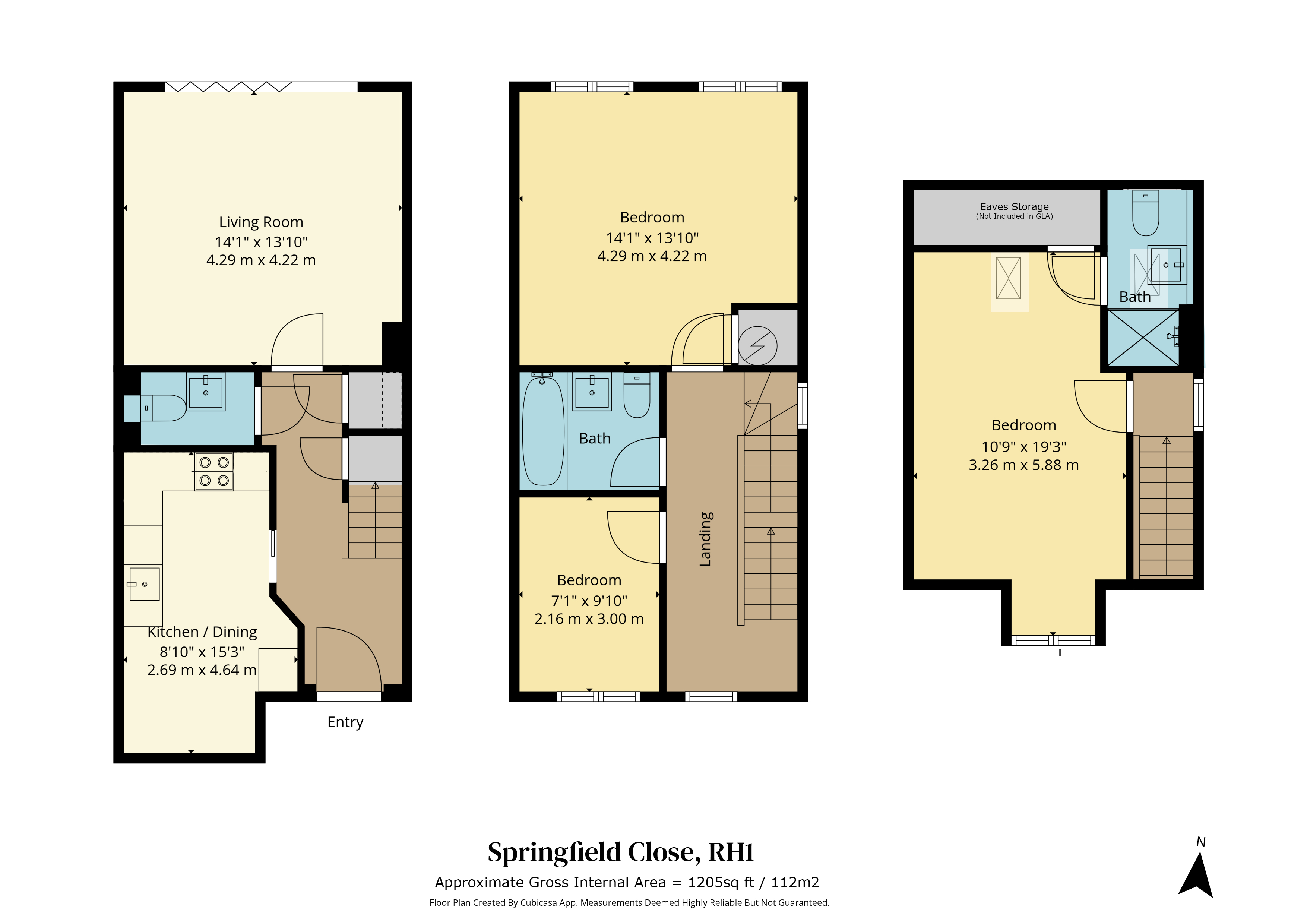 1A,, Springfield Close, Redhill floorplan