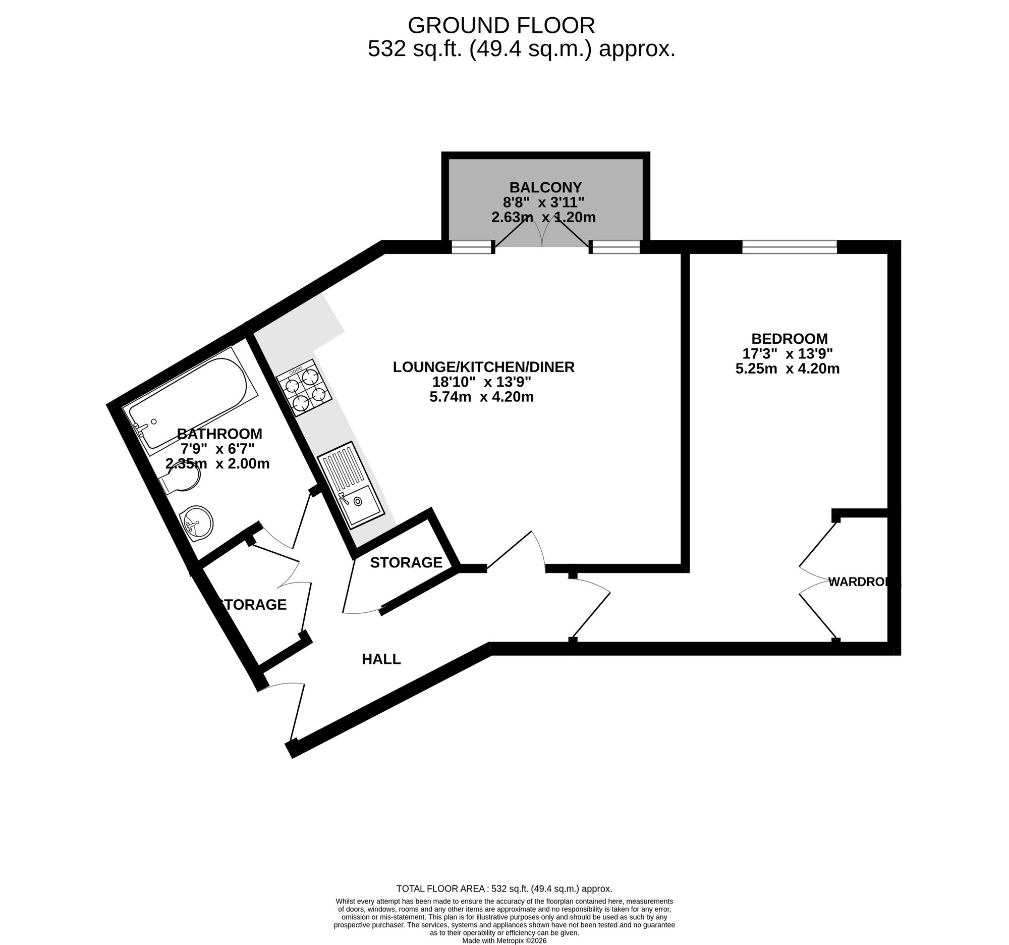 31 Anchorage, Bristol floorplan