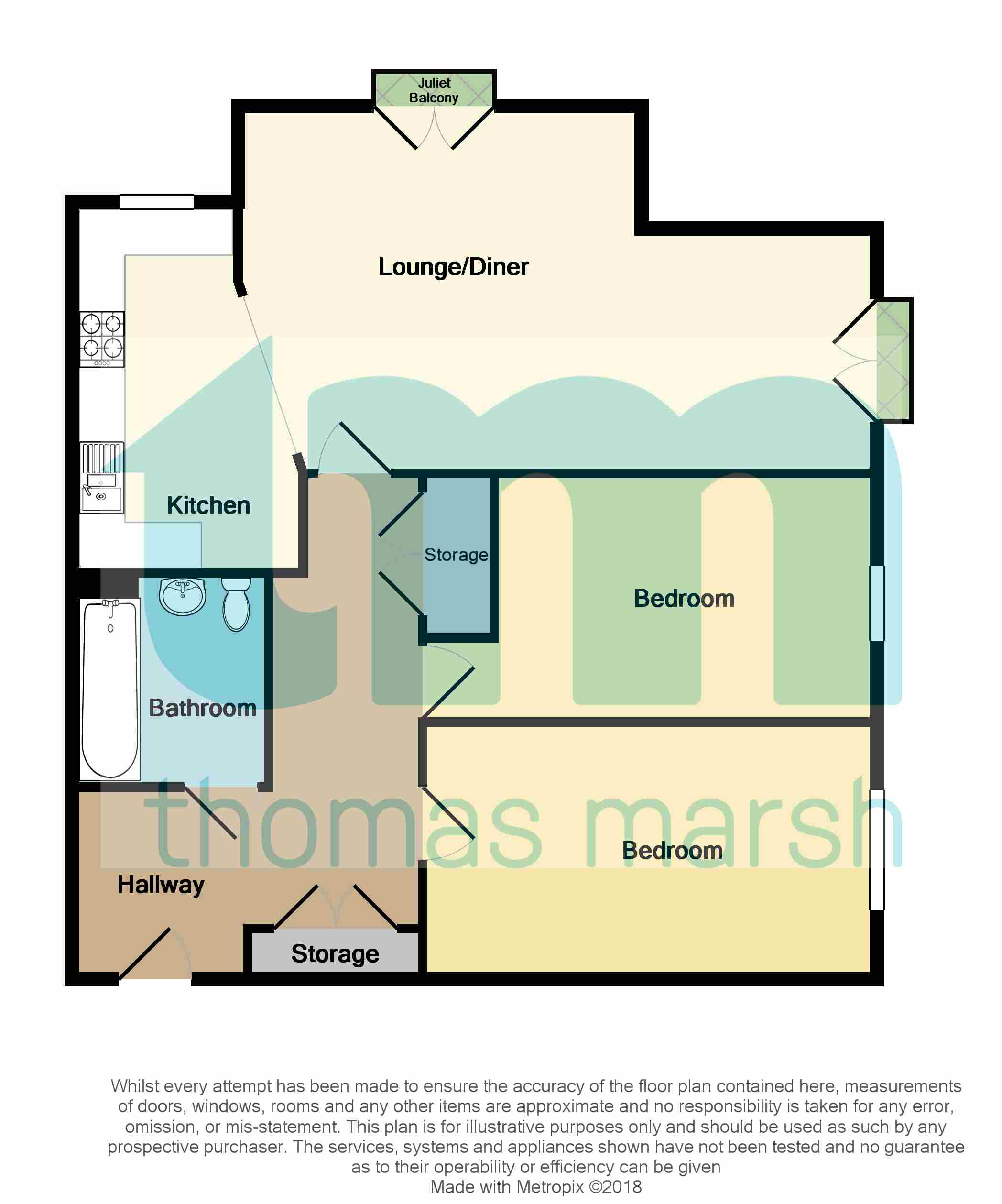 2 Bedrooms Flat to rent in Seally Road, Grays RM17