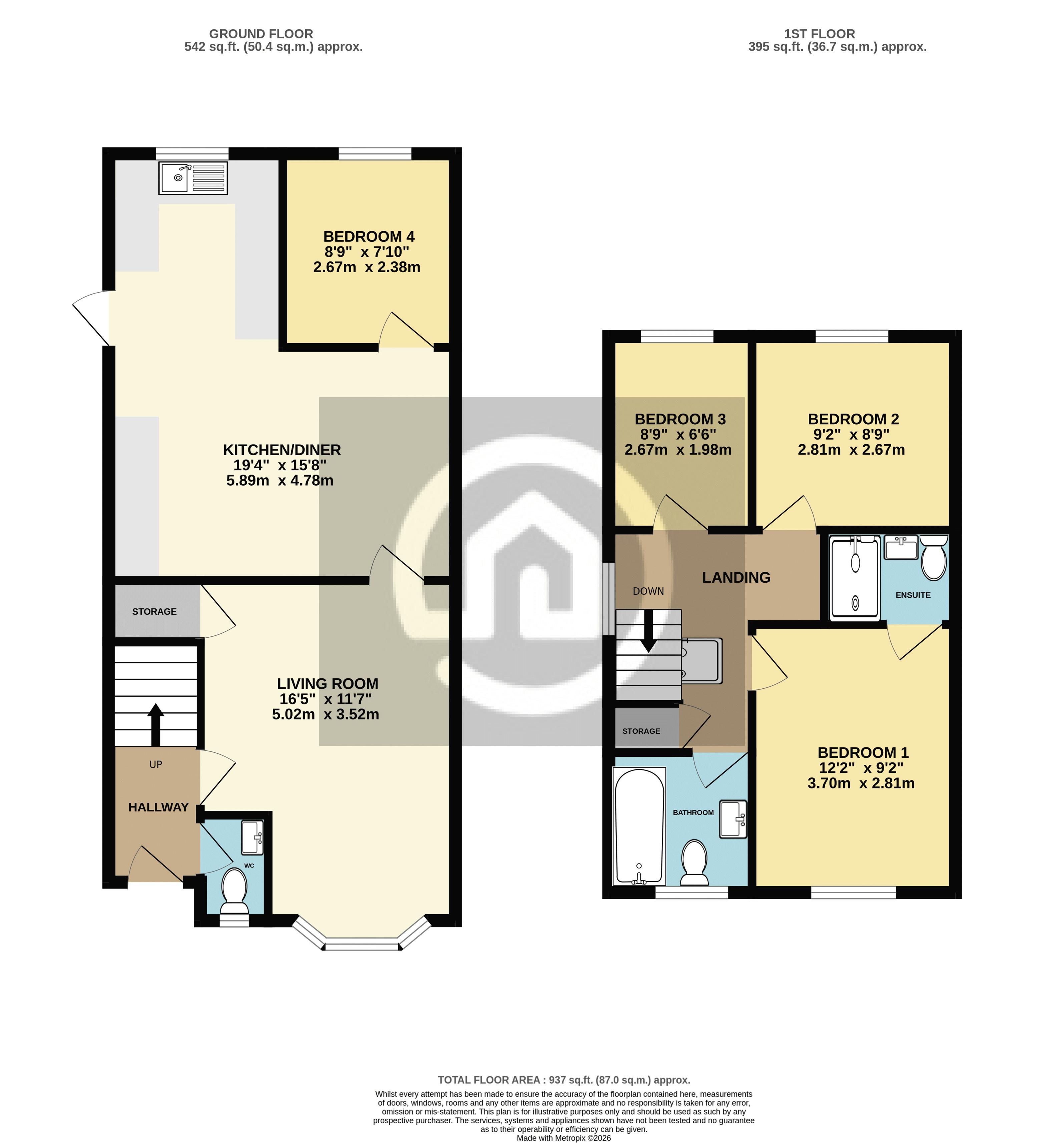 48, Chantry Road, Bedford floorplan