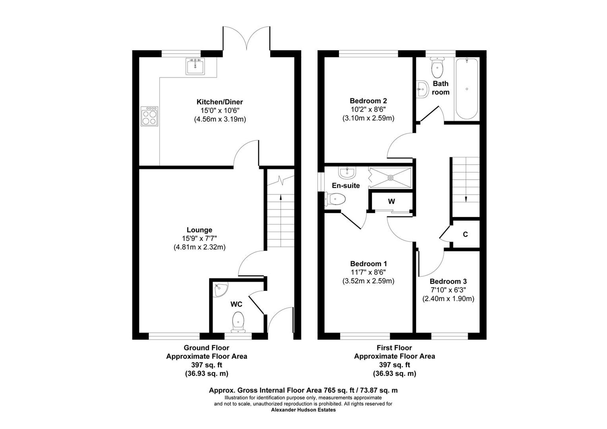 7 Ryder Court, Newcastle Upon Tyne floorplan