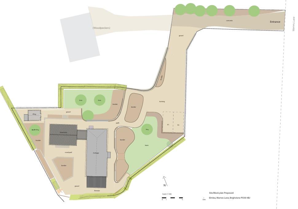 Elmlea, Warnes Lane, Brighstone floorplan