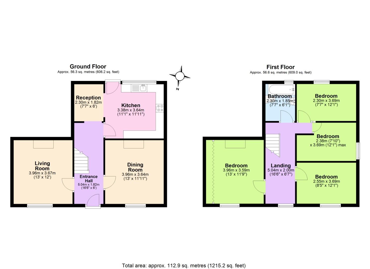 44, Hearthcote Road, Swadlincote floorplan