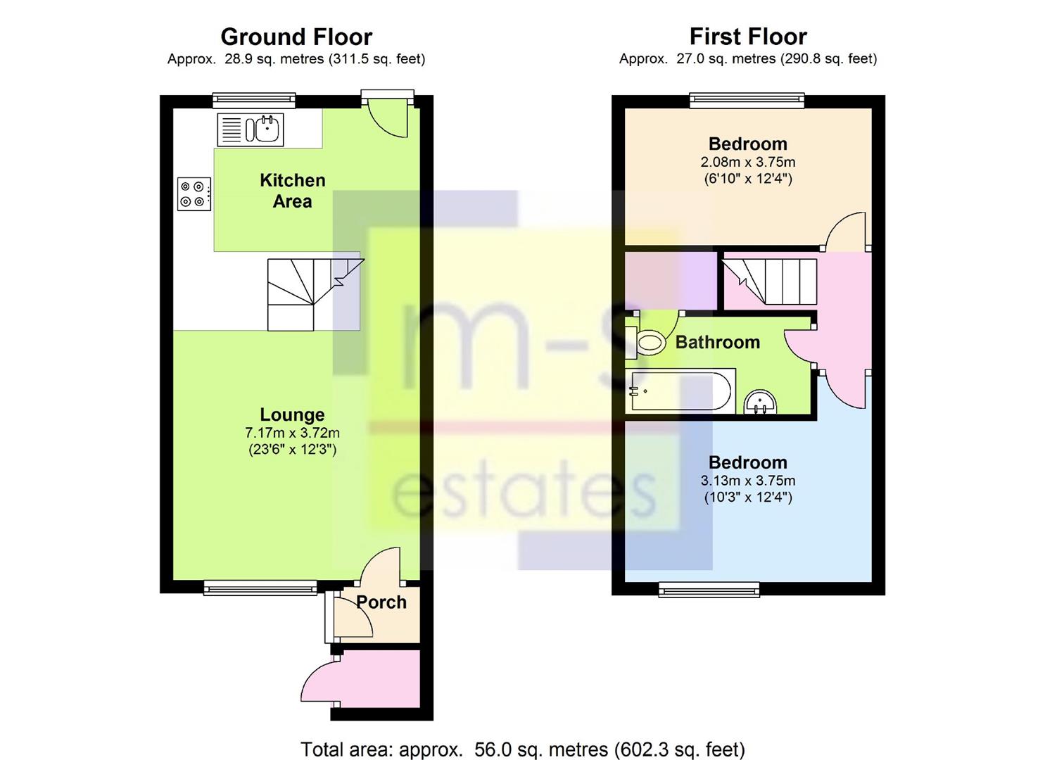 2 Bedrooms Semi-detached house to rent in Grinsbrook, Lenton, Nottingham NG7