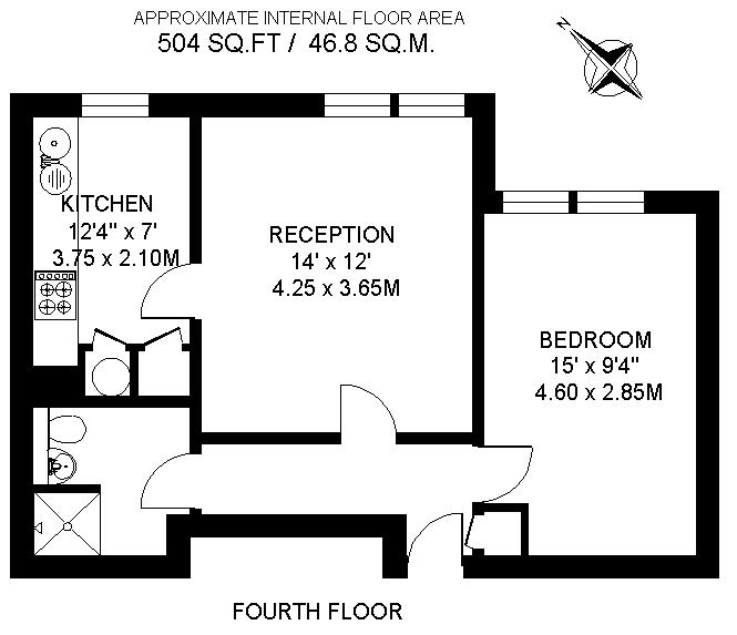 1 Bedrooms Flat to rent in Parkgate Road, London SW11