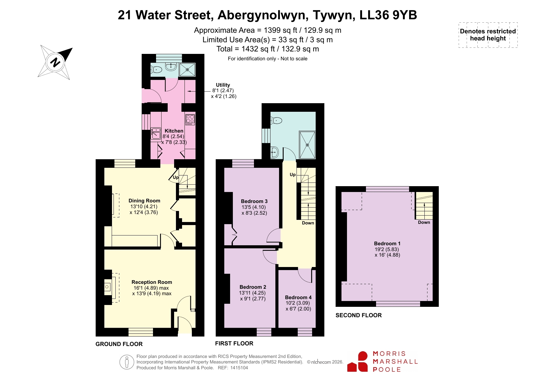 21, Water Street, Tywyn floorplan