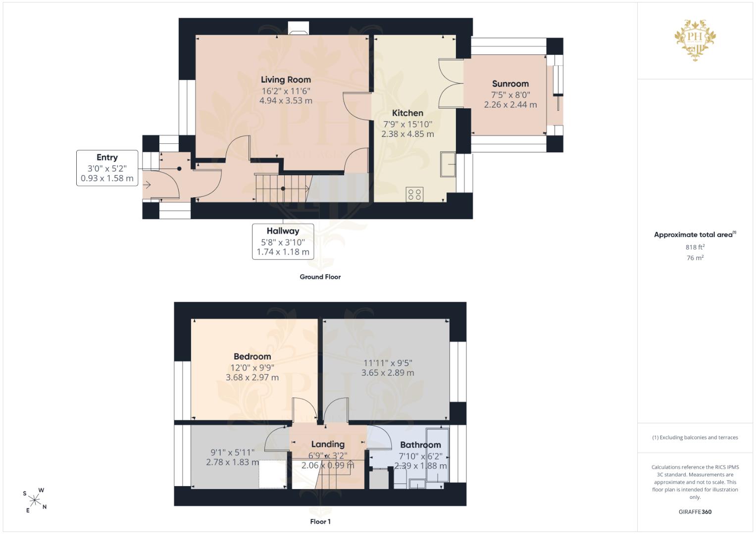 85, Westminster Close, Middlesbrough floorplan