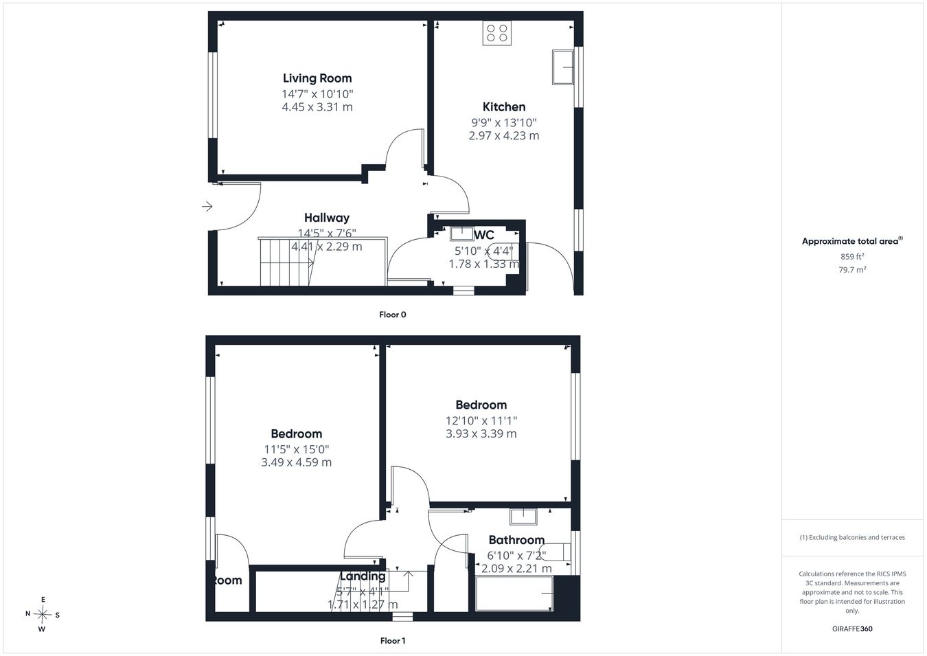 9, Lawrence Close, Hitchin floorplan