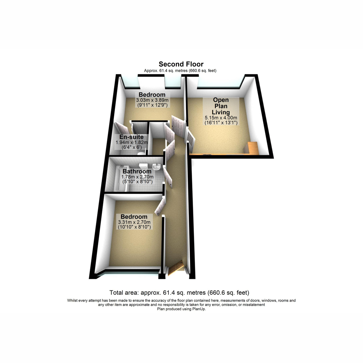 Flat Apartment 204, 15, Mann Island, Liverpool floorplan