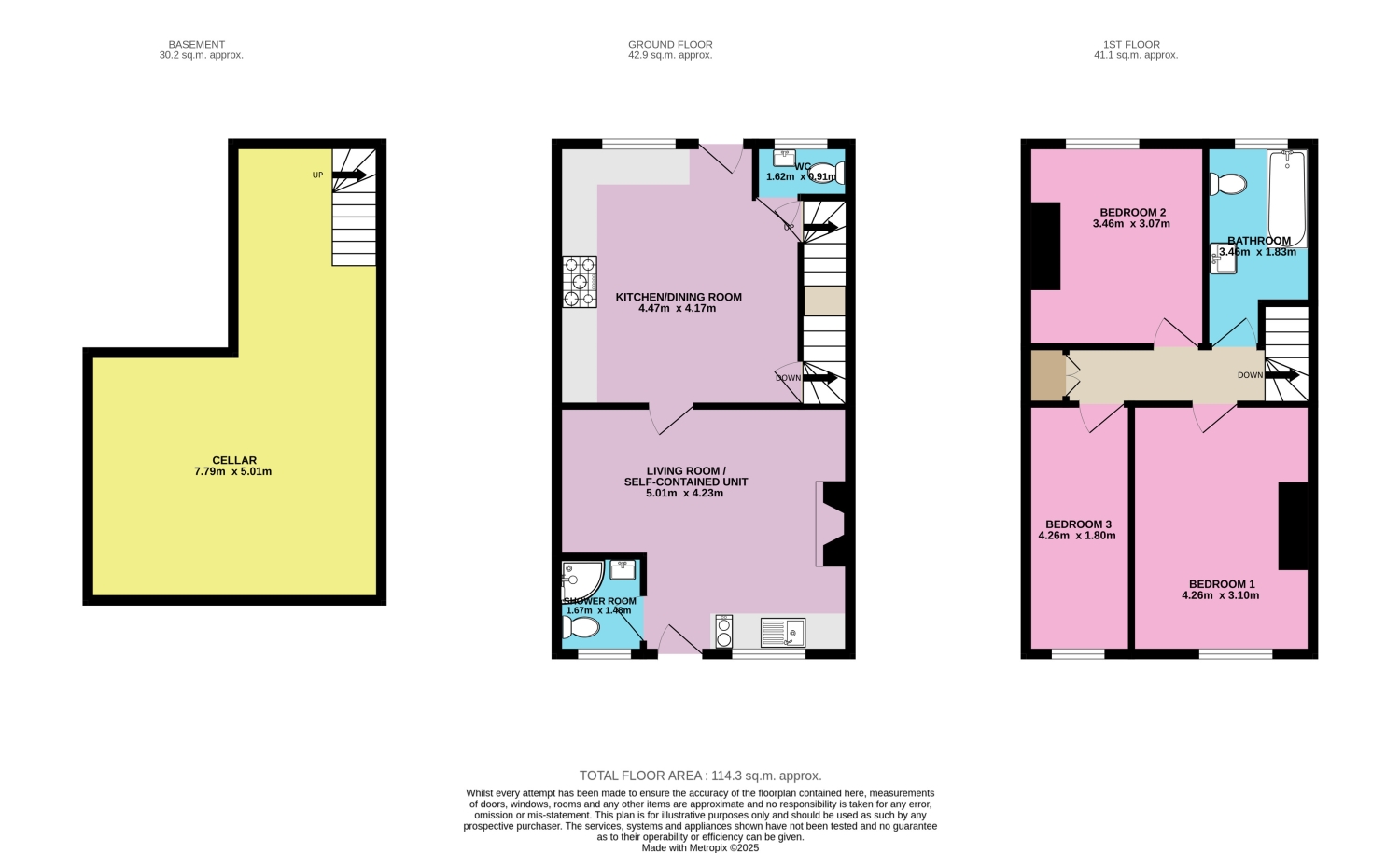 5 & 6, Woodland View, Hebden Bridge floorplan