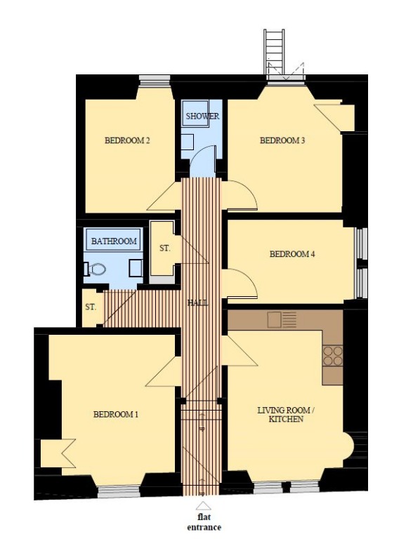 2 Bedrooms Flat to rent in Hope Park Crescent, Newington, Edinburgh EH8