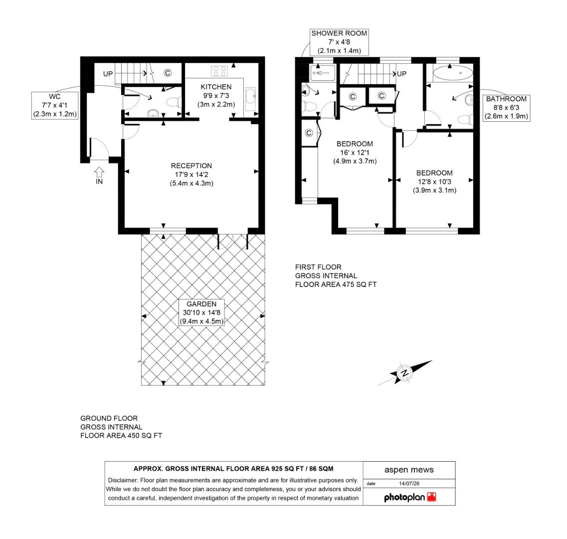 3, Aspen Mews, London floorplan