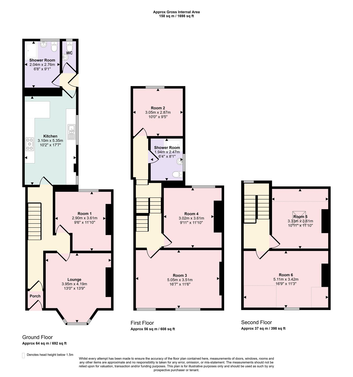 162, King Edwards Road, Swansea floorplan