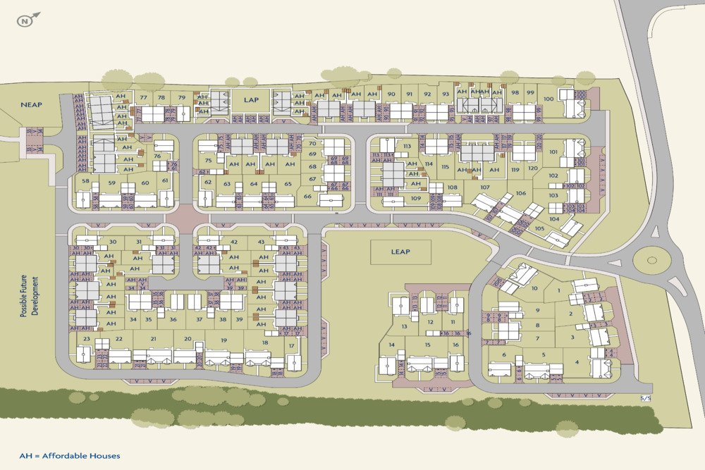 New home, 3 bed detached house for sale in "Downshire" at "Downshire