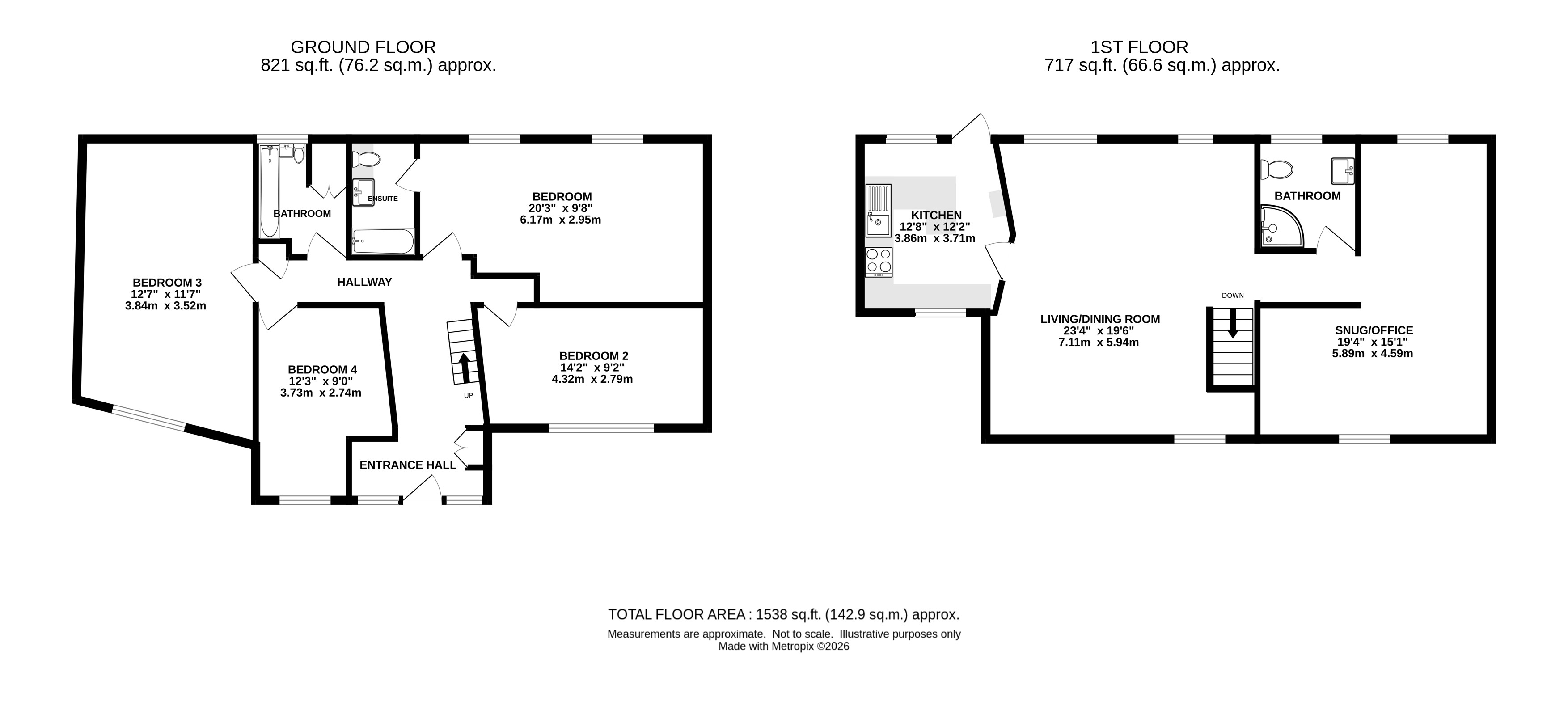 Monterey Cypress, Old Ebford Lane, Exeter floorplan