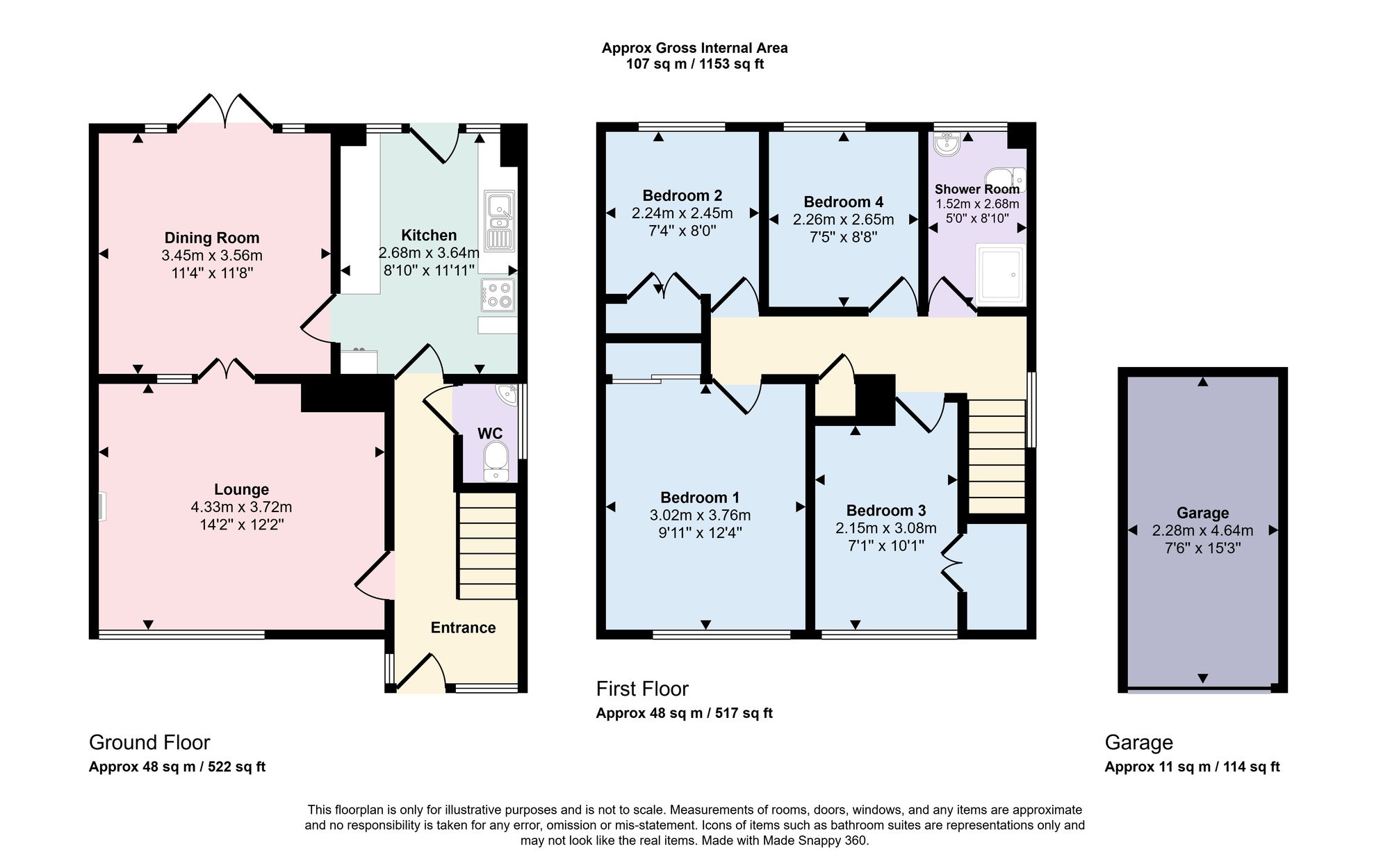 7 Meadow Close, Southampton floorplan