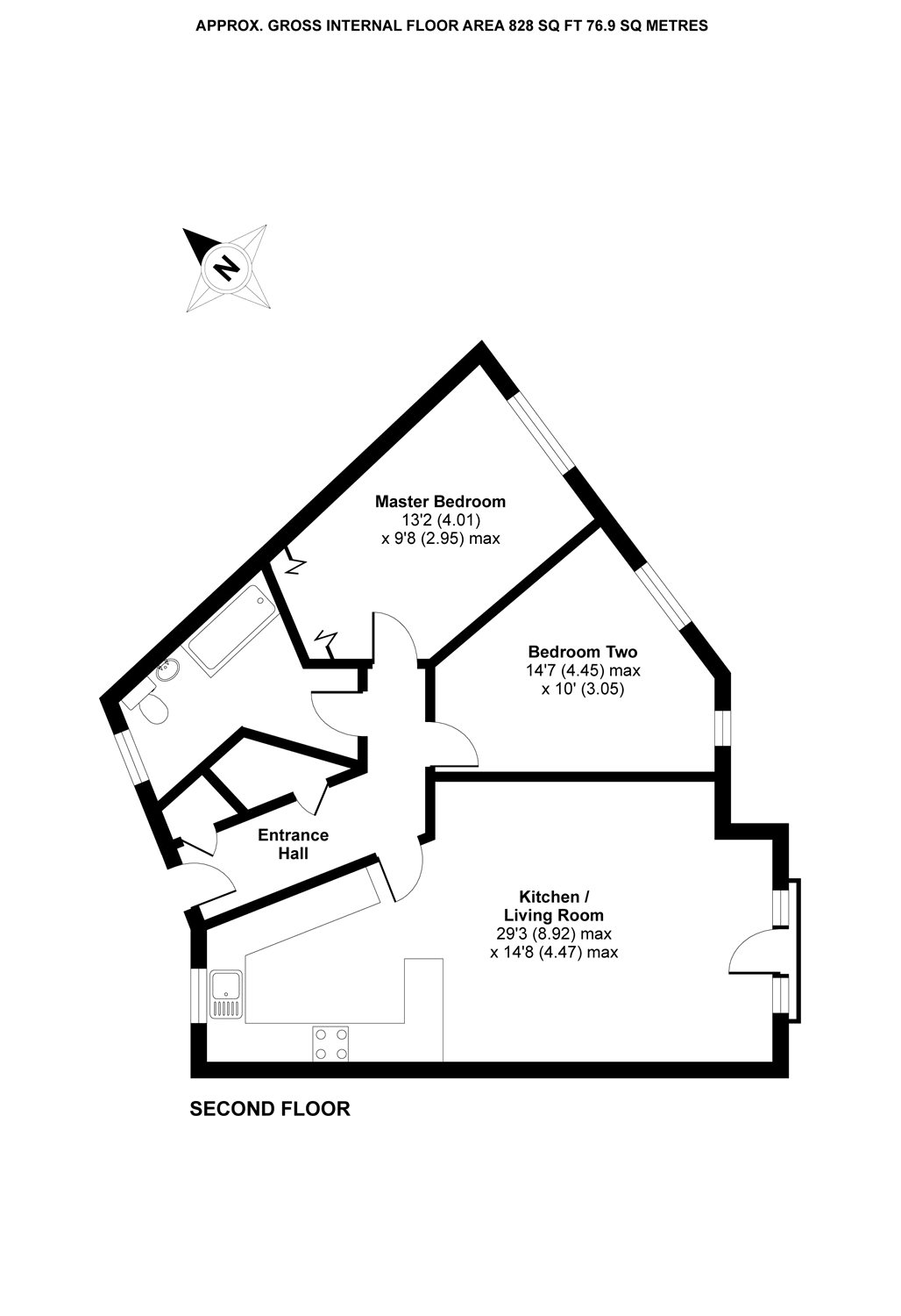 2 Bedrooms Flat to rent in Kennet Walk, Reading, Berkshire RG1