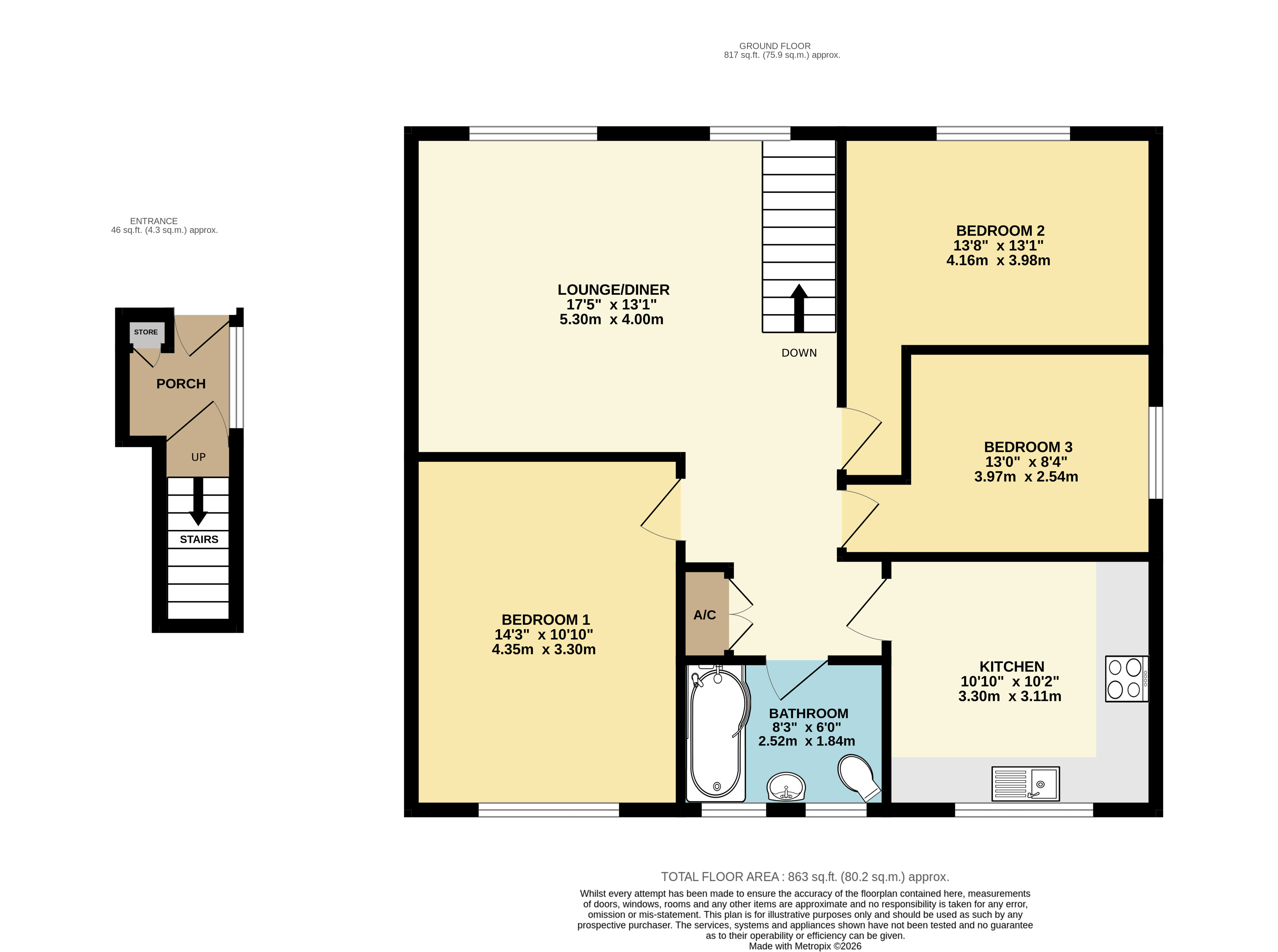 14, Havelock Road, Warsash floorplan
