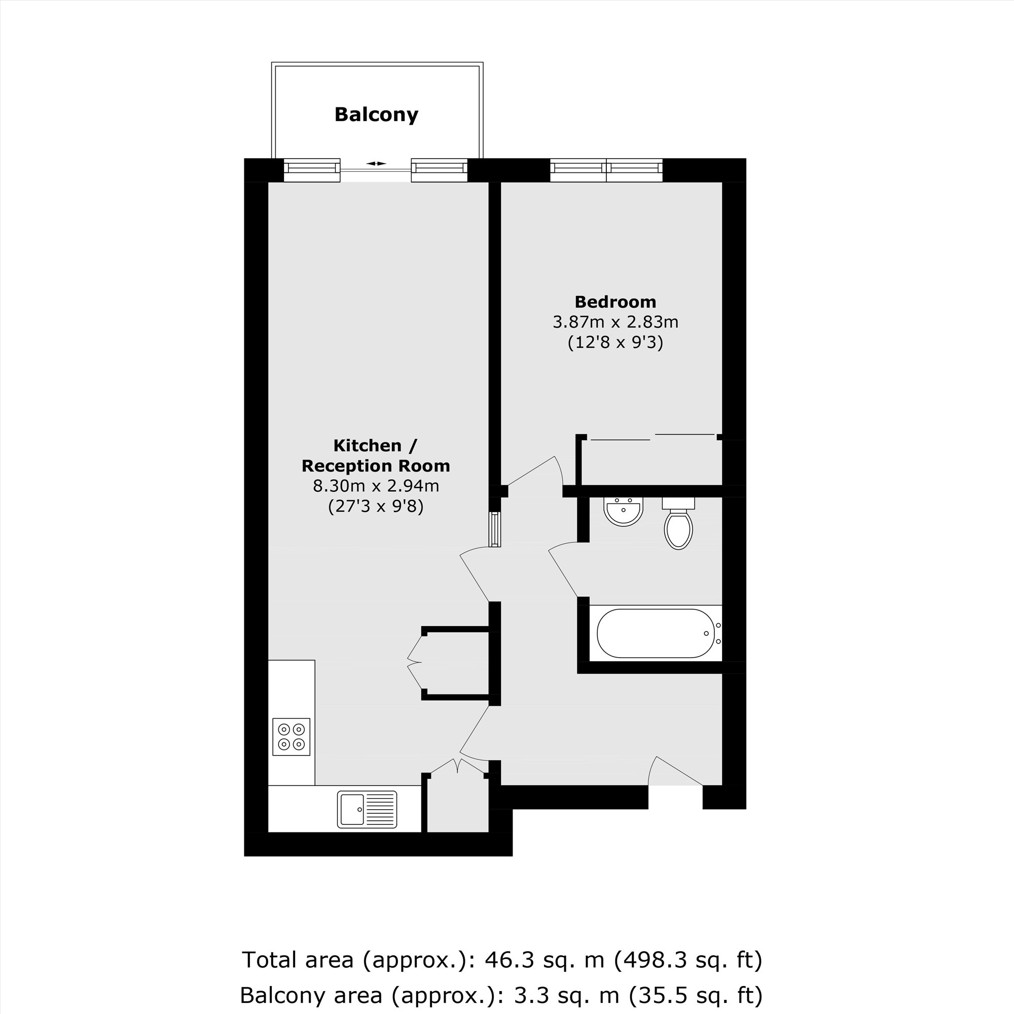 Narrow Street, London floorplan