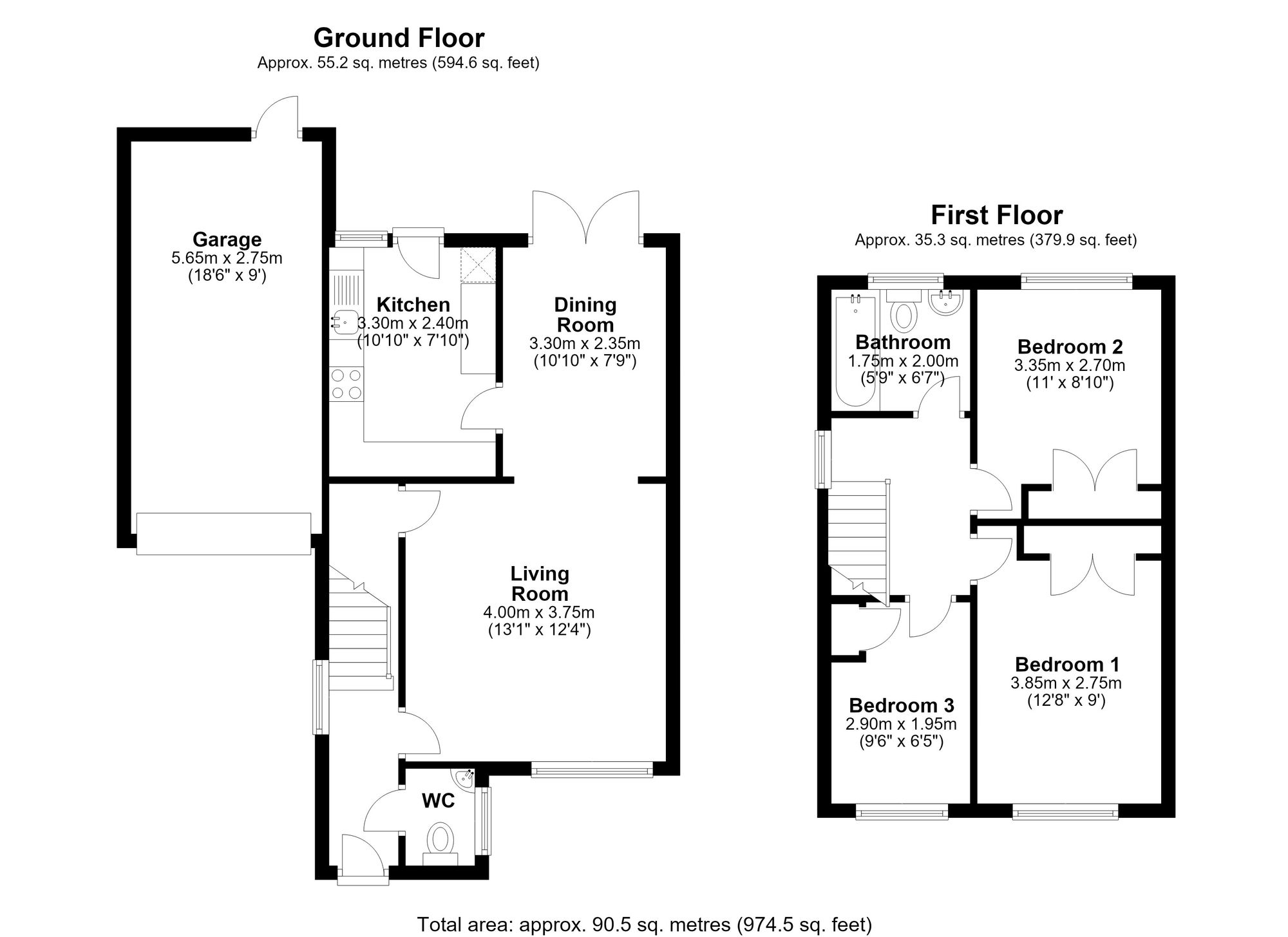 7 Elveden Close, Luton floorplan