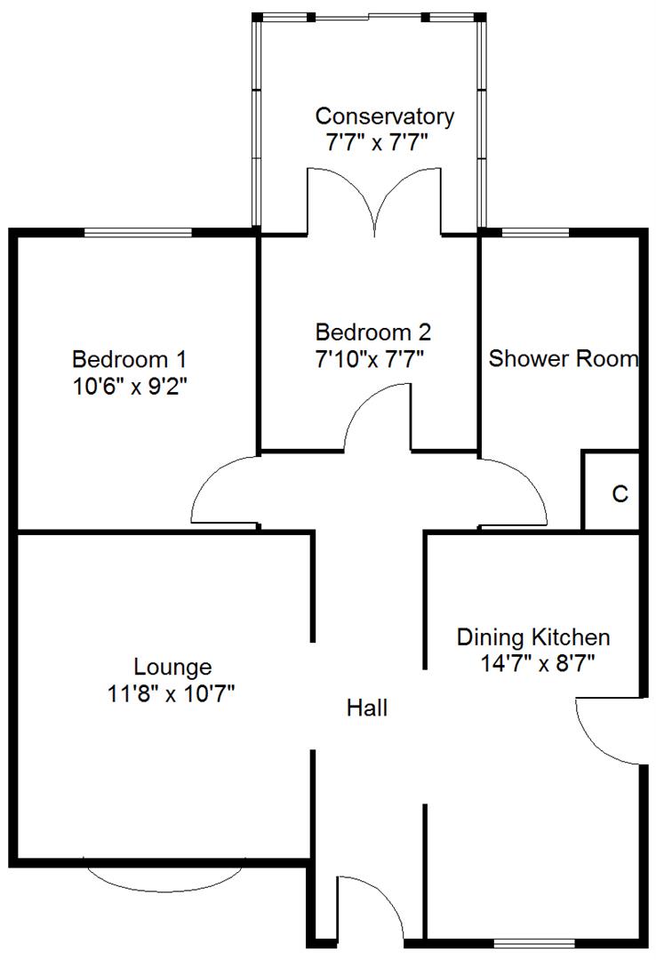 2 Bedrooms Detached bungalow for sale in Fielders Way, Edlington, Doncaster DN12