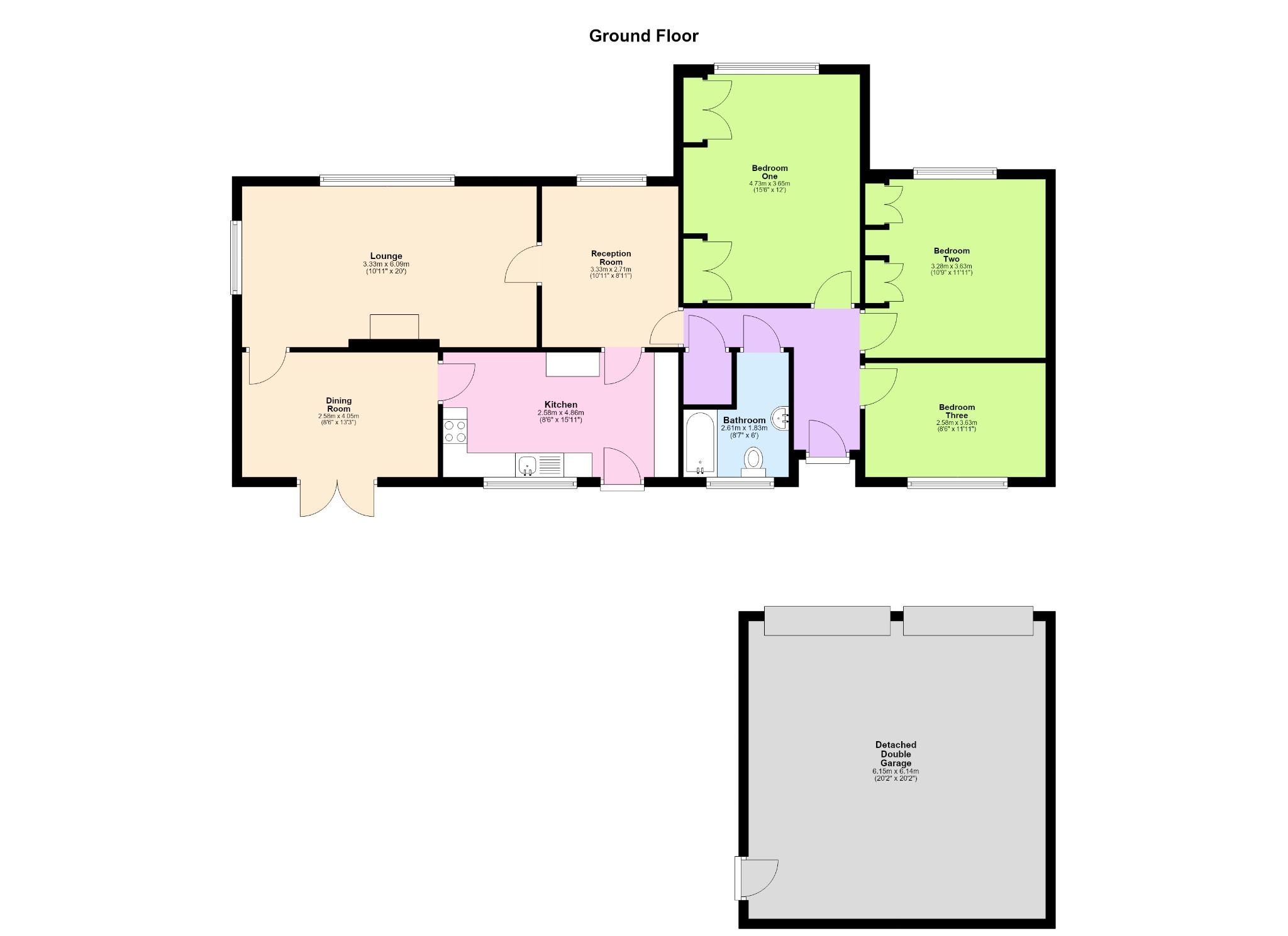 Fernlea, Little Preston, Northamptonshire floorplan