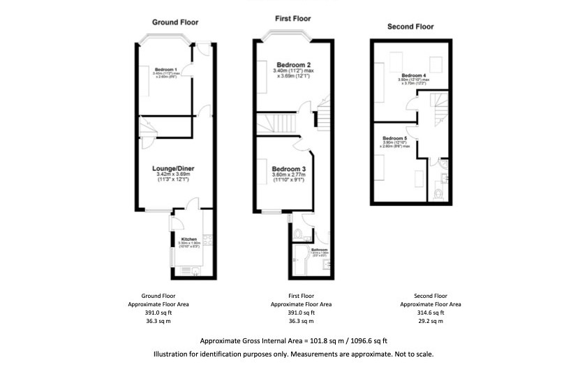 Room 1, 17, Gloucester Avenue, Nottingham floorplan
